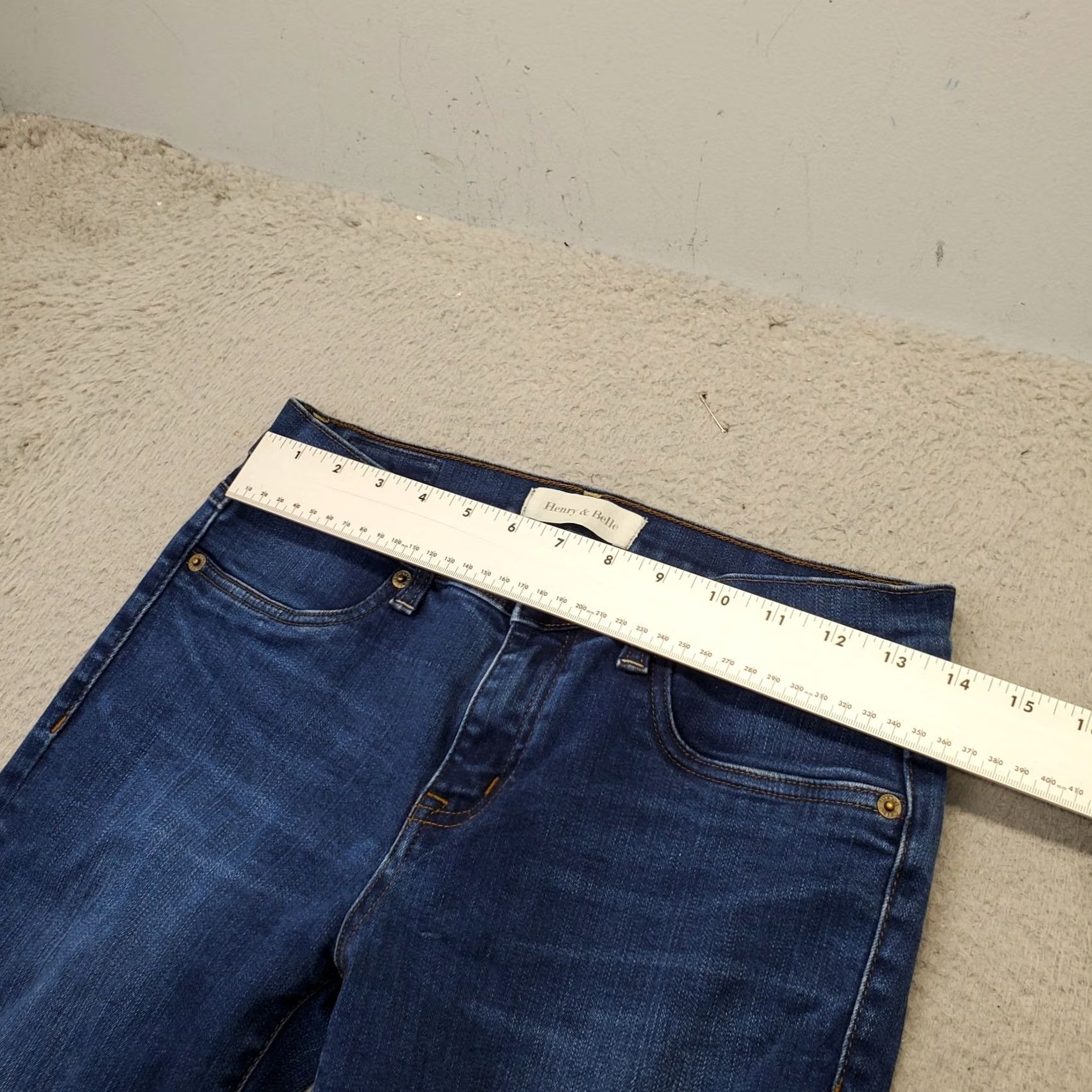 Denime Henry & Belle Jeans Womens 28 Blue Denim Secret Slim Fit Push Stretch Skinny Leg Jeans Size 28" / US 6 / IT 42 - 3 Thumbnail