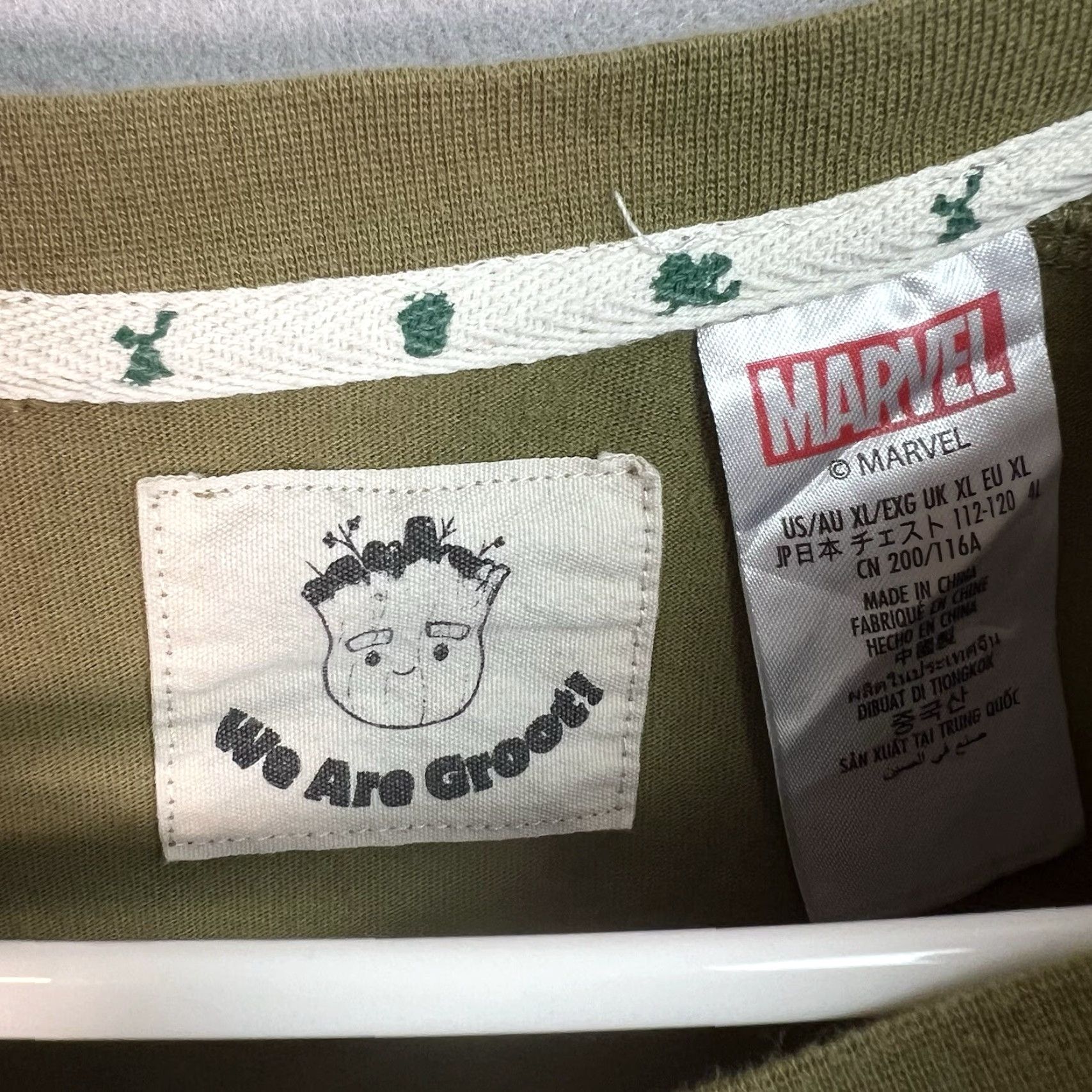 Vintage VINTAGE Marvel We Are Groot T-Shirt Adult XL Olive Green Mens Shirt Size US XL / EU 56 / 4 - 5 Thumbnail