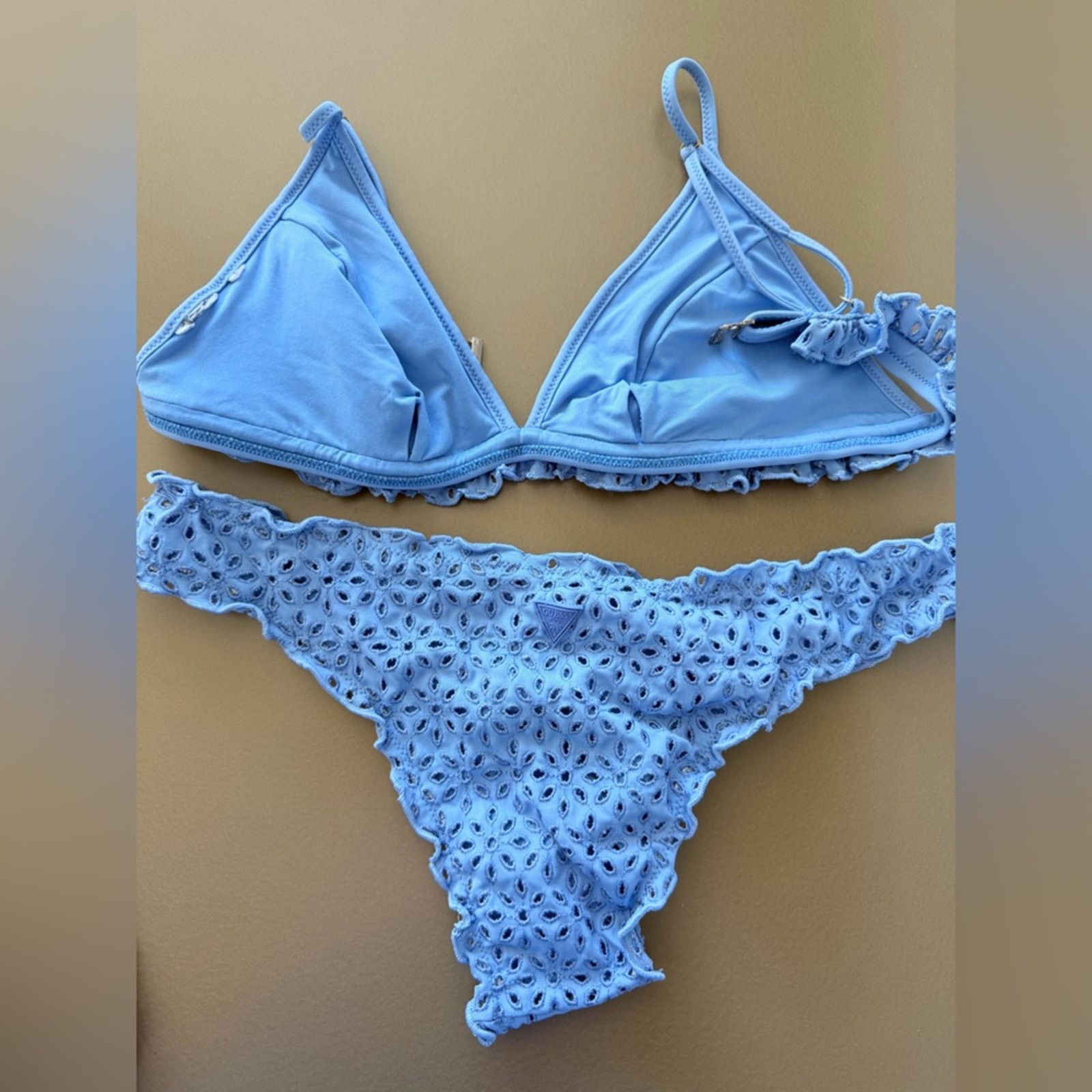 Guess New Guess Blue Bikini Swimwear Swimsuit 2 piece Set size S Size ONE SIZE - 11 Thumbnail