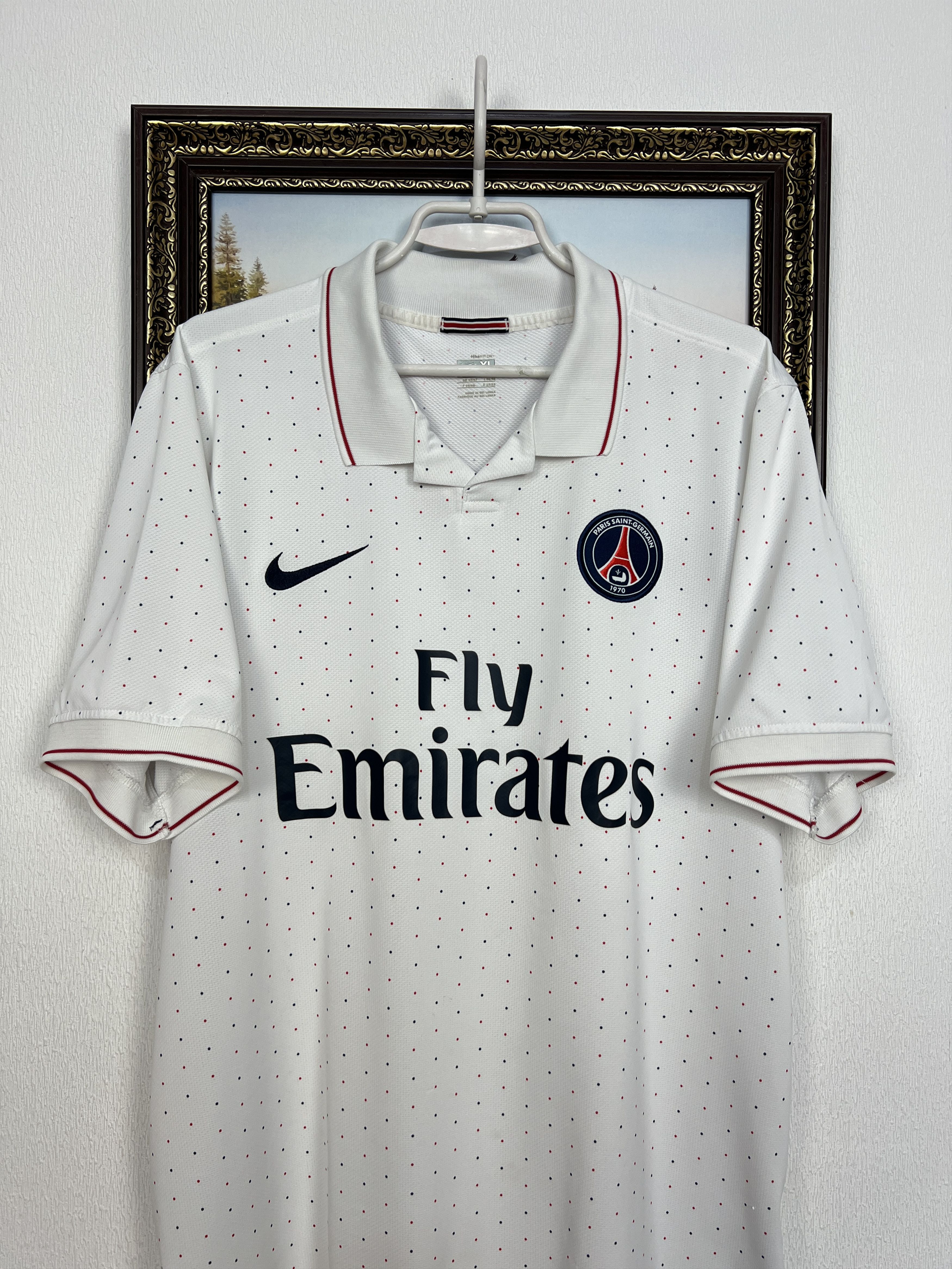 Nike Paris Saint-Germain PSG football shirt Soccer Jersey Trikot Size US XL / EU 56 / 4 - 2 Thumbnail