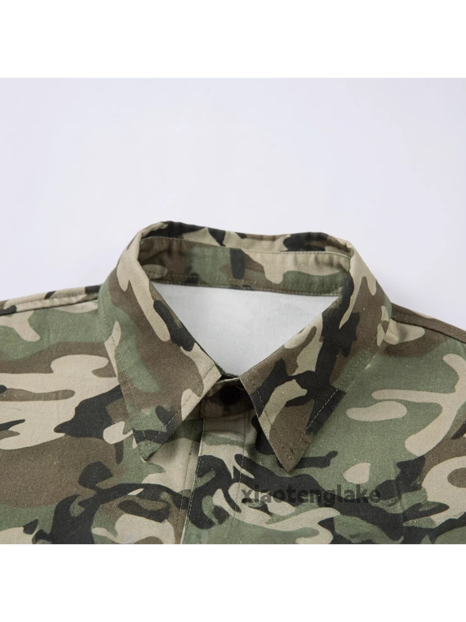 Vintage xz utility military outdoor hiphop camo leopard shirt Size US M / EU 48-50 / 2 - 3 Thumbnail