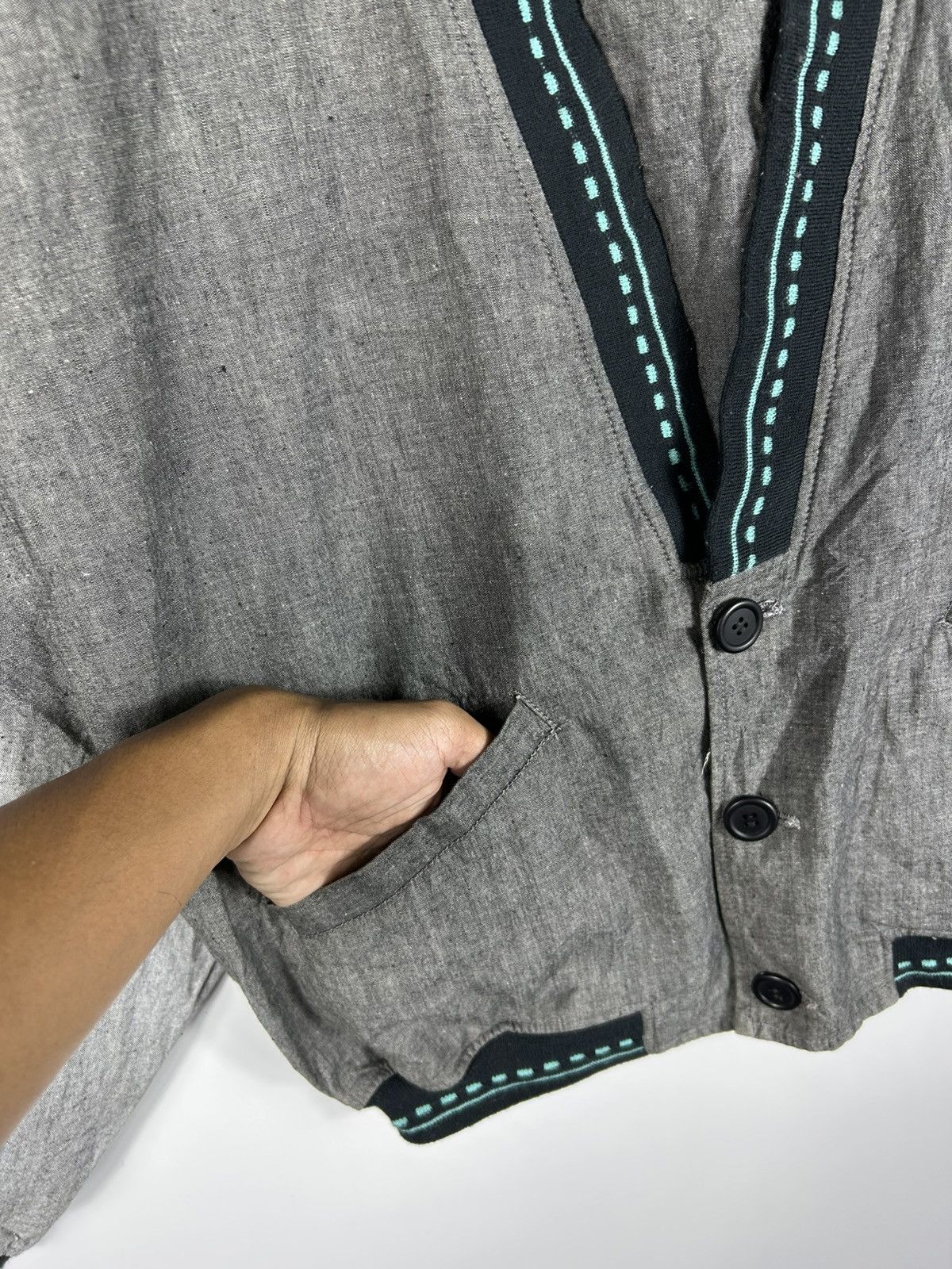 Japanese Brand × Vintage ⚡️Vintage Mr.Rois Button Bomber Jacket Size US M / EU 48-50 / 2 - 6 Thumbnail