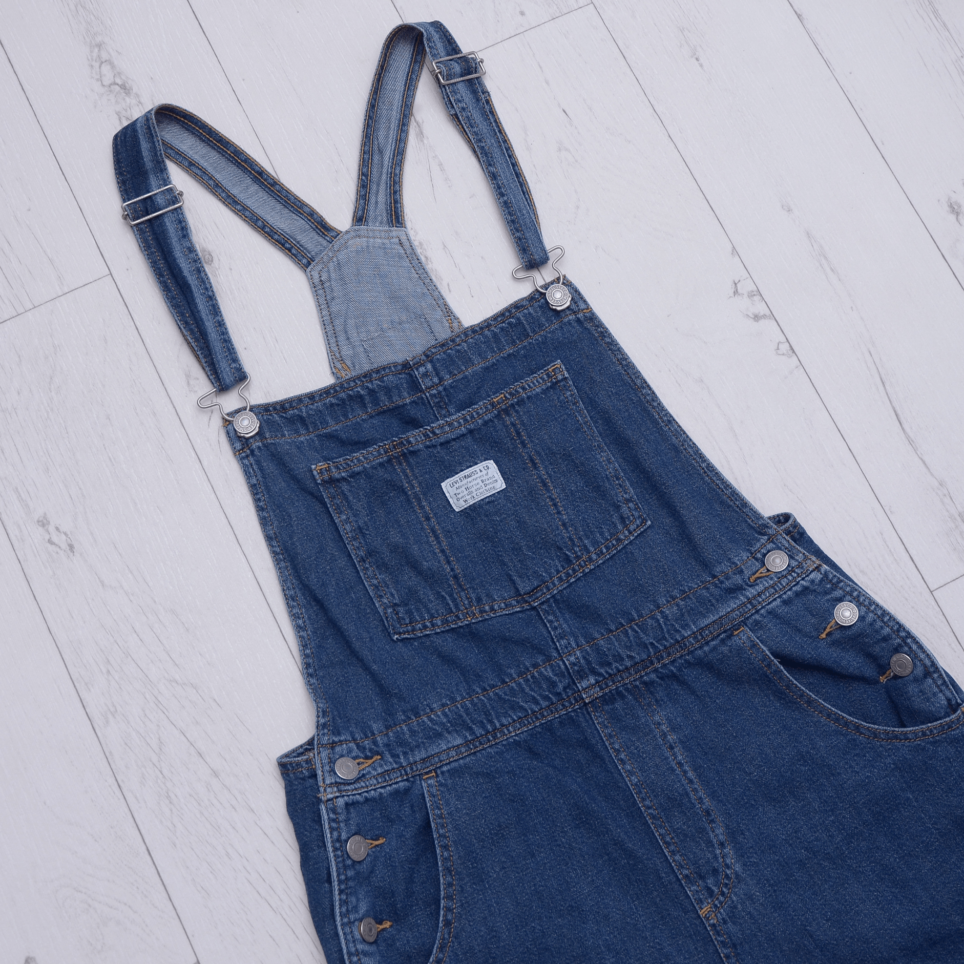 Levi's × Levi's Vintage Clothing × Vintage Vintage Short Overall Hickory by Levi’s Levis size M Japan Size 32" / US 10 / IT 46 - 3 Thumbnail