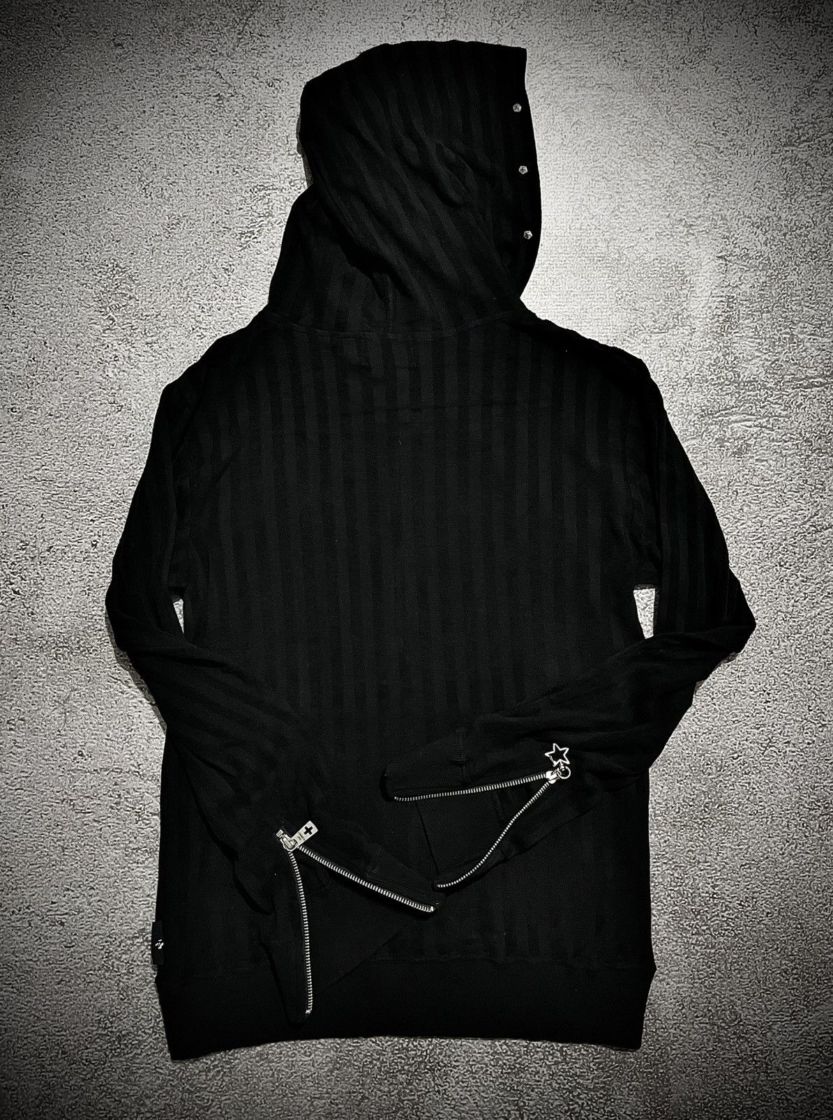 BERNINGS SHO 2000s Bernings Sho Gothic Poem Skull Zip Hoodie Size US M / EU 48-50 / 2 - 6 Thumbnail