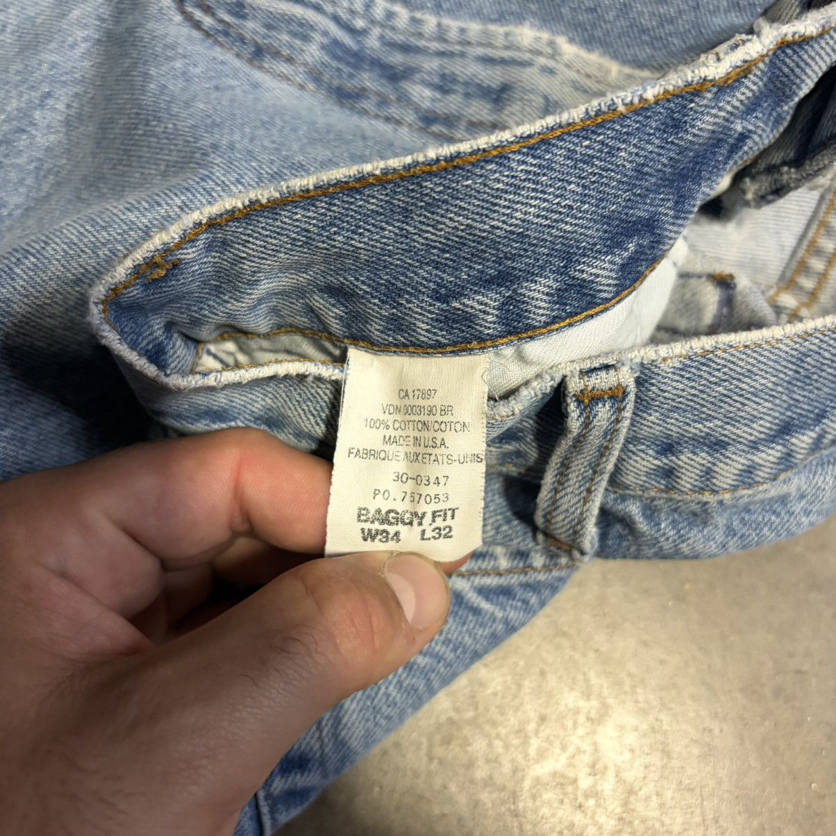 Gap Vintage Gap Baggy Fit Denim Jeans Light Wash Faded 90s USA Size US 34 / EU 50 - 13 Thumbnail