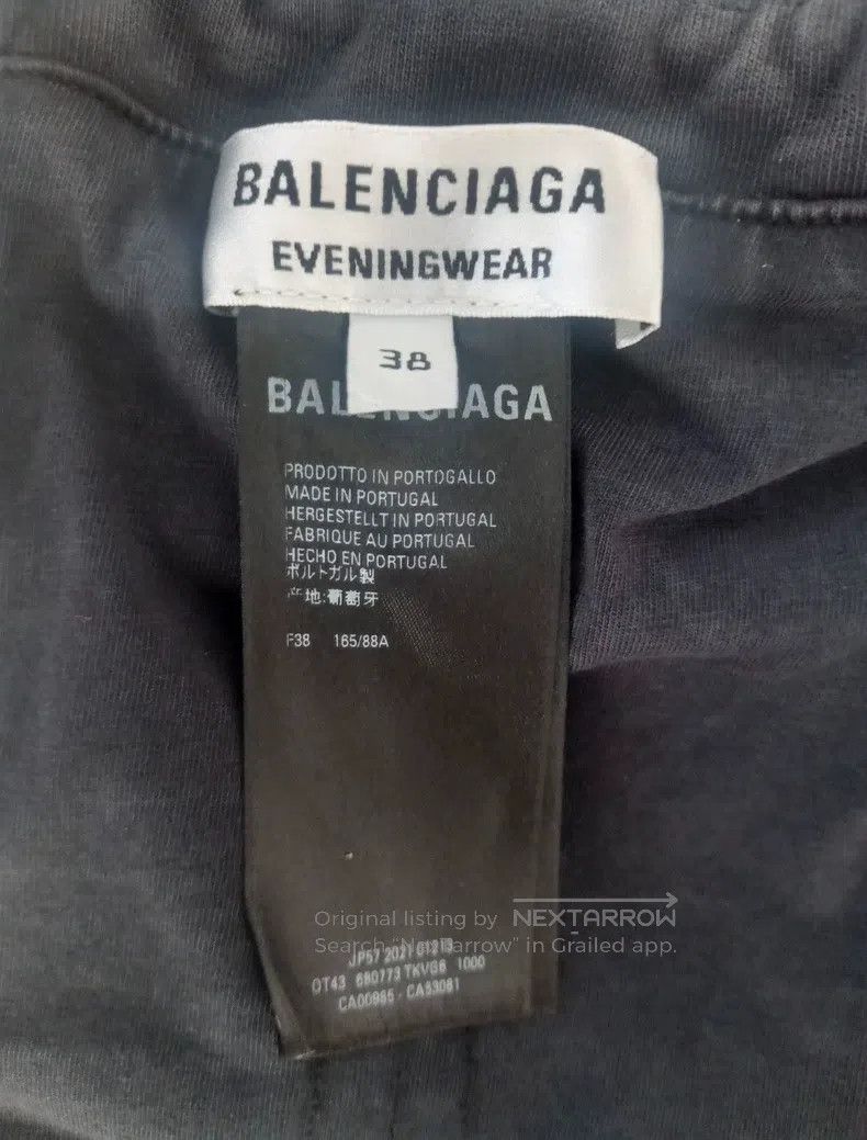 Balenciaga Balenciaga Distressed faded effect black zip-up bustier, c Size XS / US 0-2 / IT 36-38 - 5 Thumbnail