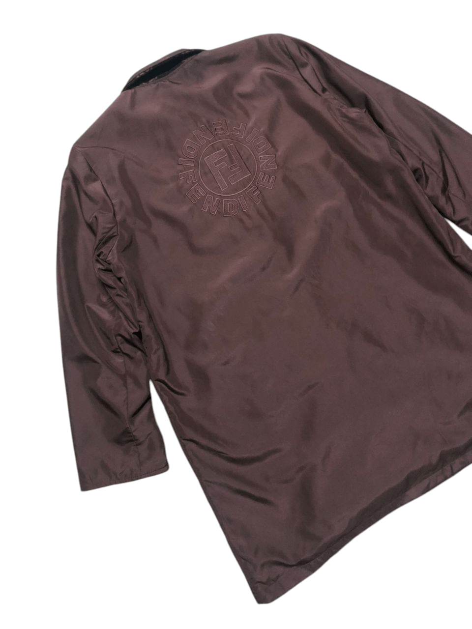 Fendi Vintage Fendi Mare Big Logo Monogram Lining Trenchcoat Size US L / EU 52-54 / 3 - 8 Thumbnail