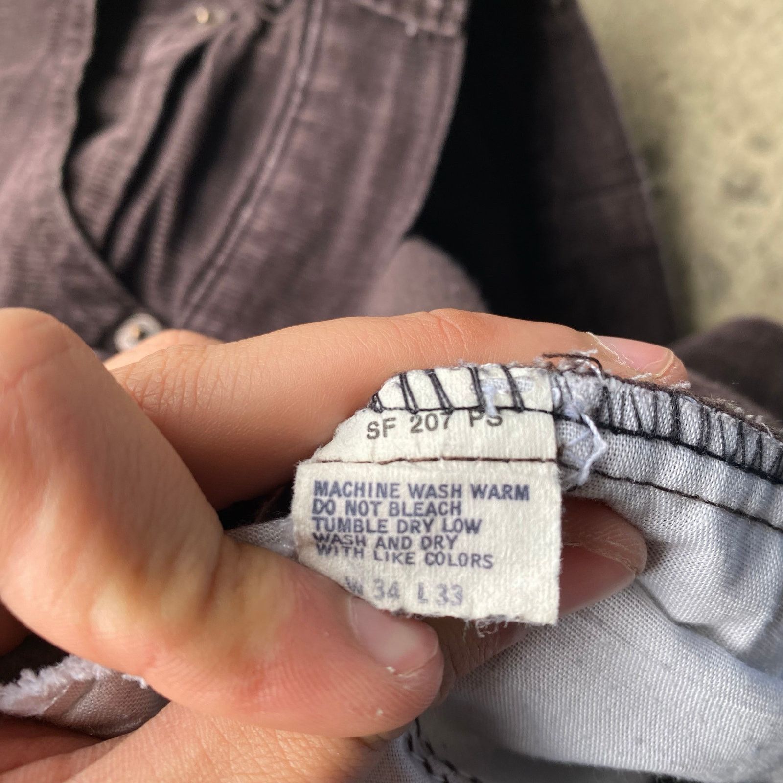 Vintage VINTAGE BROWN LEVIS WHITE TAB CORDUROY PANTS 70S 33X30 Size US 33 - 3 Thumbnail