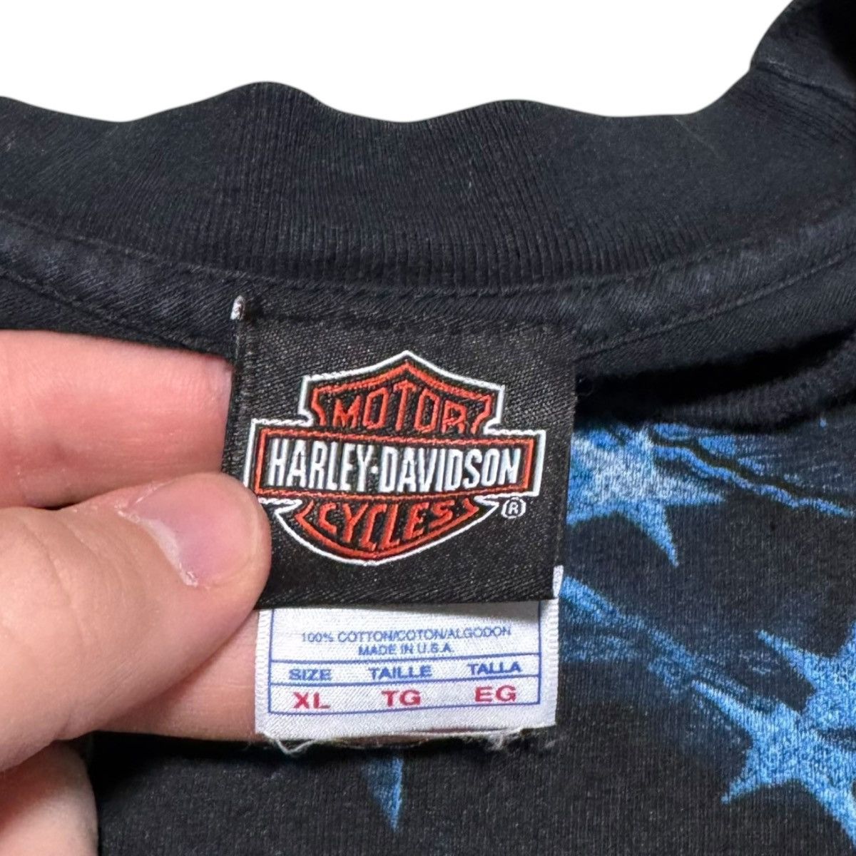 Harley Davidson Harley Davidson American Flag Motorcycle Shirt Adult XL Size US XL / EU 56 / 4 - 5 Thumbnail
