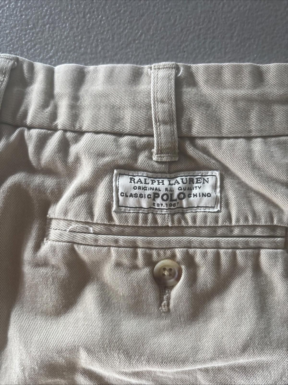 Polo Ralph Lauren Vintage Polo Ralph Lauren Pants Khaki Pleated Tan Chino Mens Size US 30 / EU 46 - 5 Thumbnail