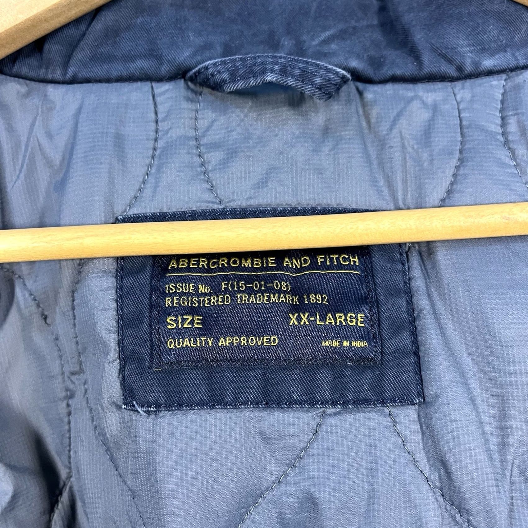 Abercrombie & Fitch VINTAGE Abercrombie & Fitch Military Field Jacket Parka Pockets Blue 2XL Mens Size US XXL / EU 58 / 5 - 7 Thumbnail