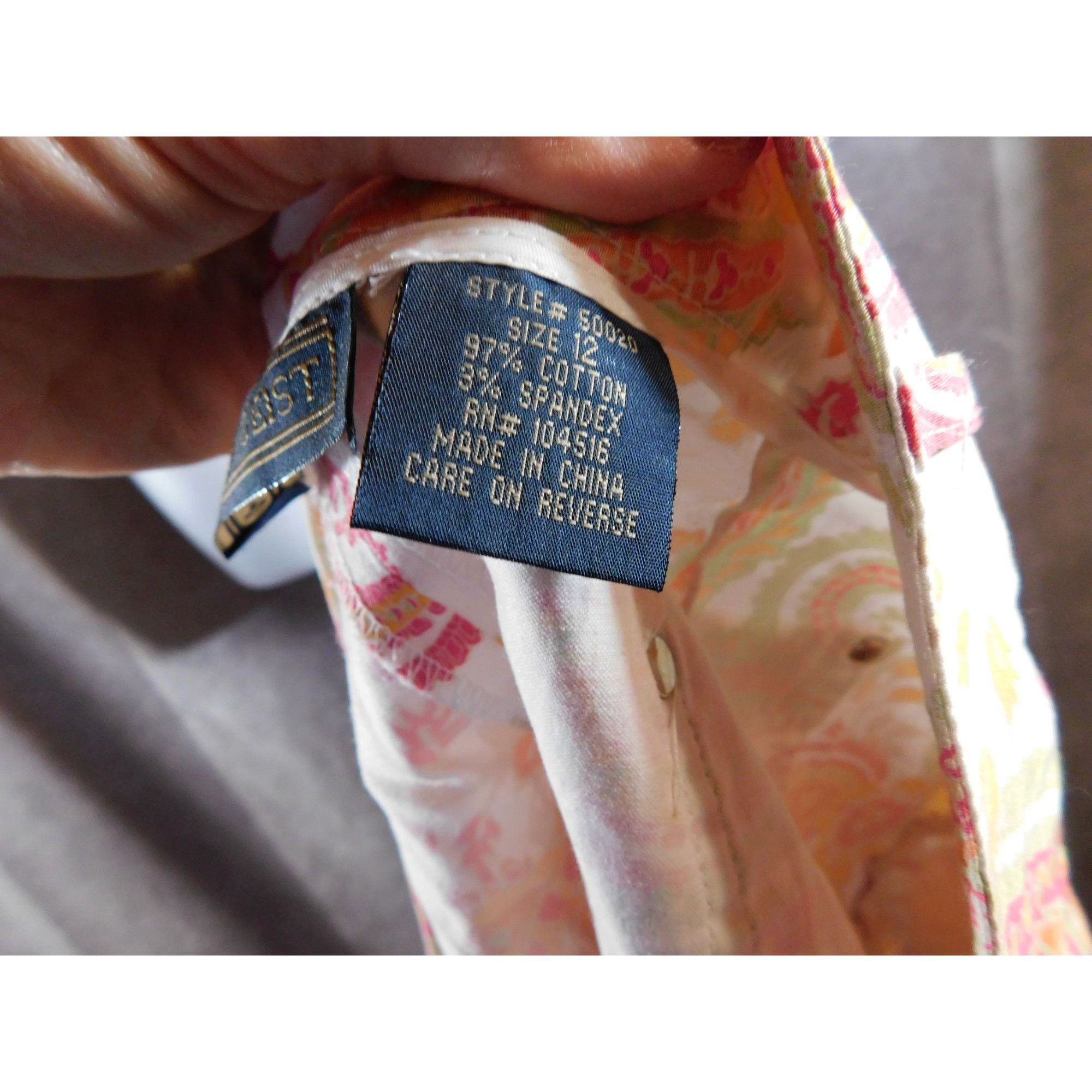 Other Herman Geist Pink Retro Paisley Mini Skirt Size 32" / US 10 / IT 46 - 5 Thumbnail