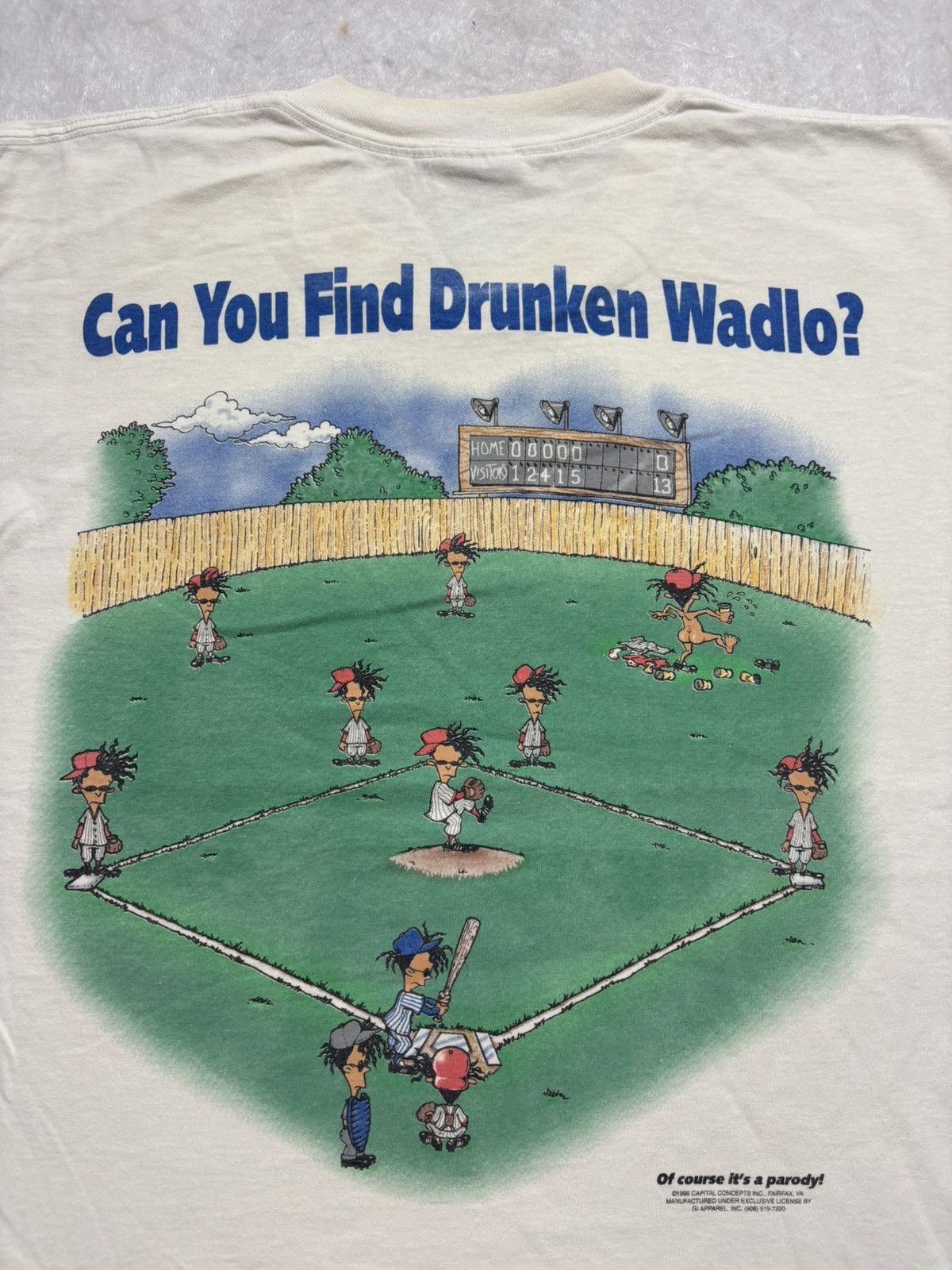 Vintage Vintage 90’s Can U Find Drunken Wadlo Tshirt Size US L / EU 52-54 / 3 - 3 Thumbnail