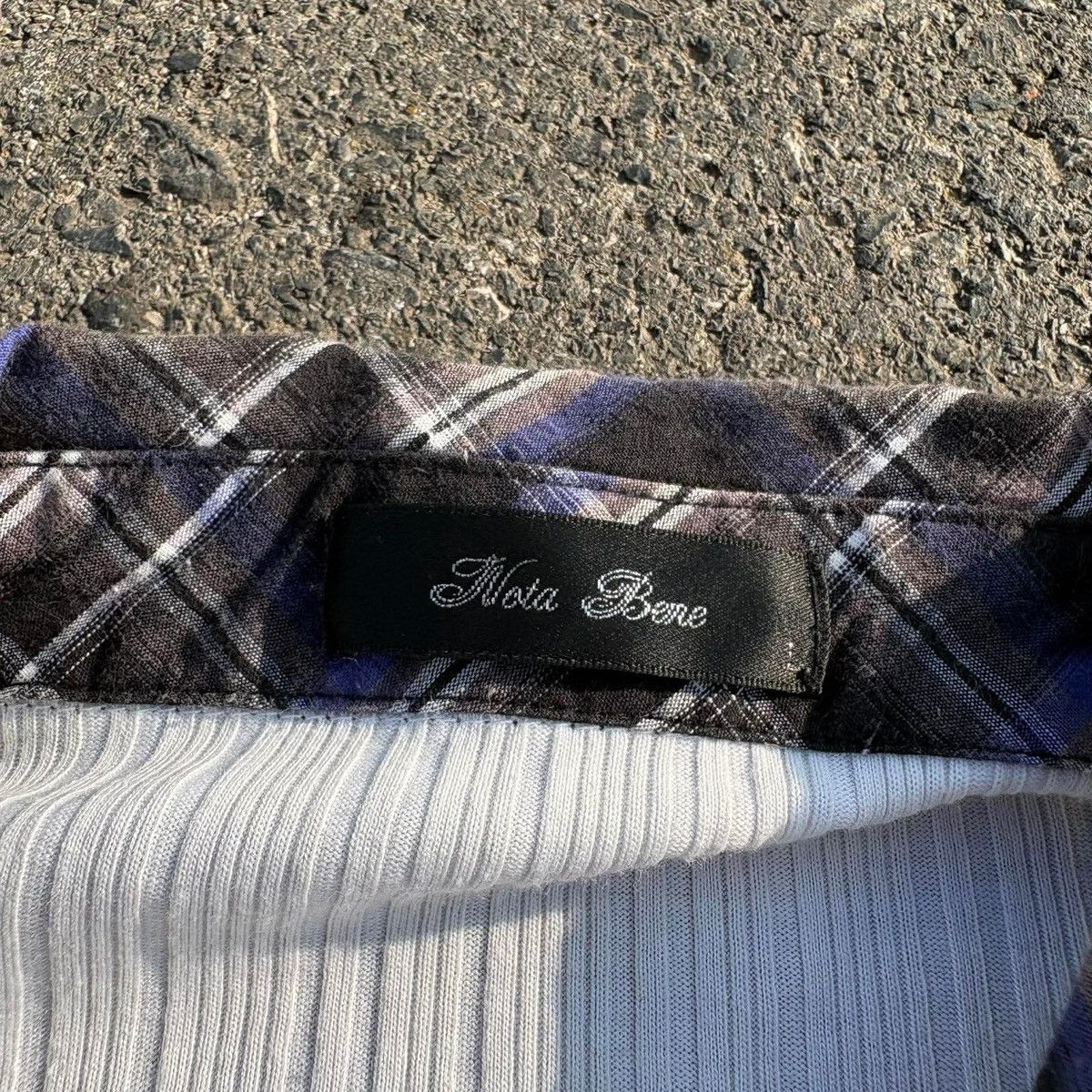 Japanese Brand ❌SOLD❌Mata Bene Ribbed Long Sleeve Layered Shirt Size US XXS / EU 40 - 7 Thumbnail
