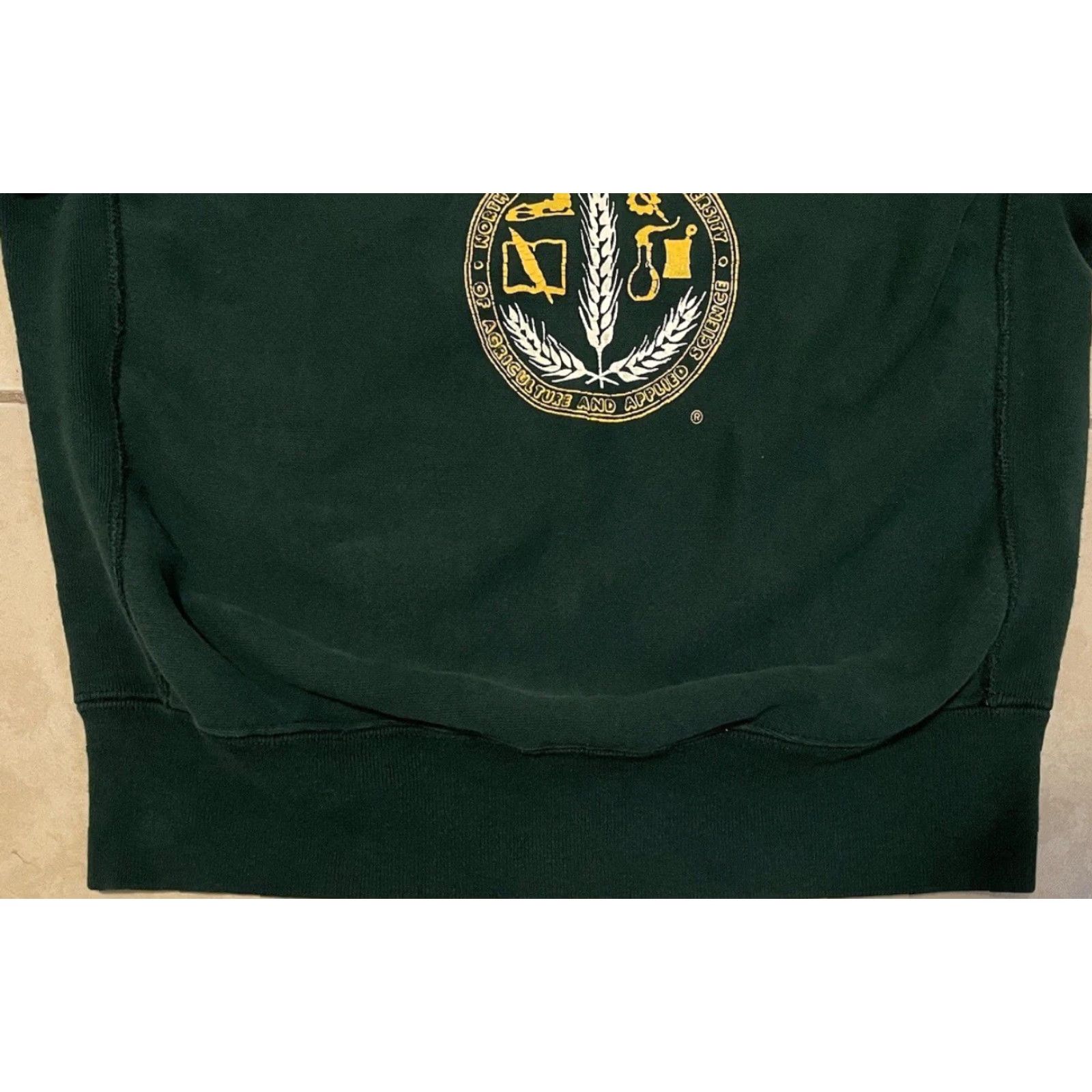 Vintage VINTAGE 90s SDSU Faded Reverse Weave Sweatshirt L USA College Hoodie Men Green Size L Size US L / EU 52-54 / 3 - 3 Thumbnail