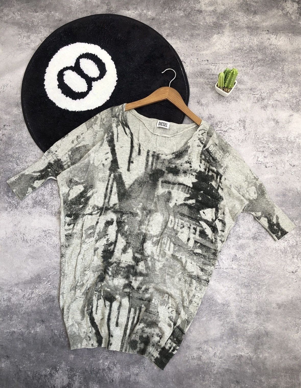 Diesel DIESEL Hype Big Logo Avantgarde Punk Goth Streetwear Dress Size M / US 6-8 / IT 42-44 - 1 Thumbnail