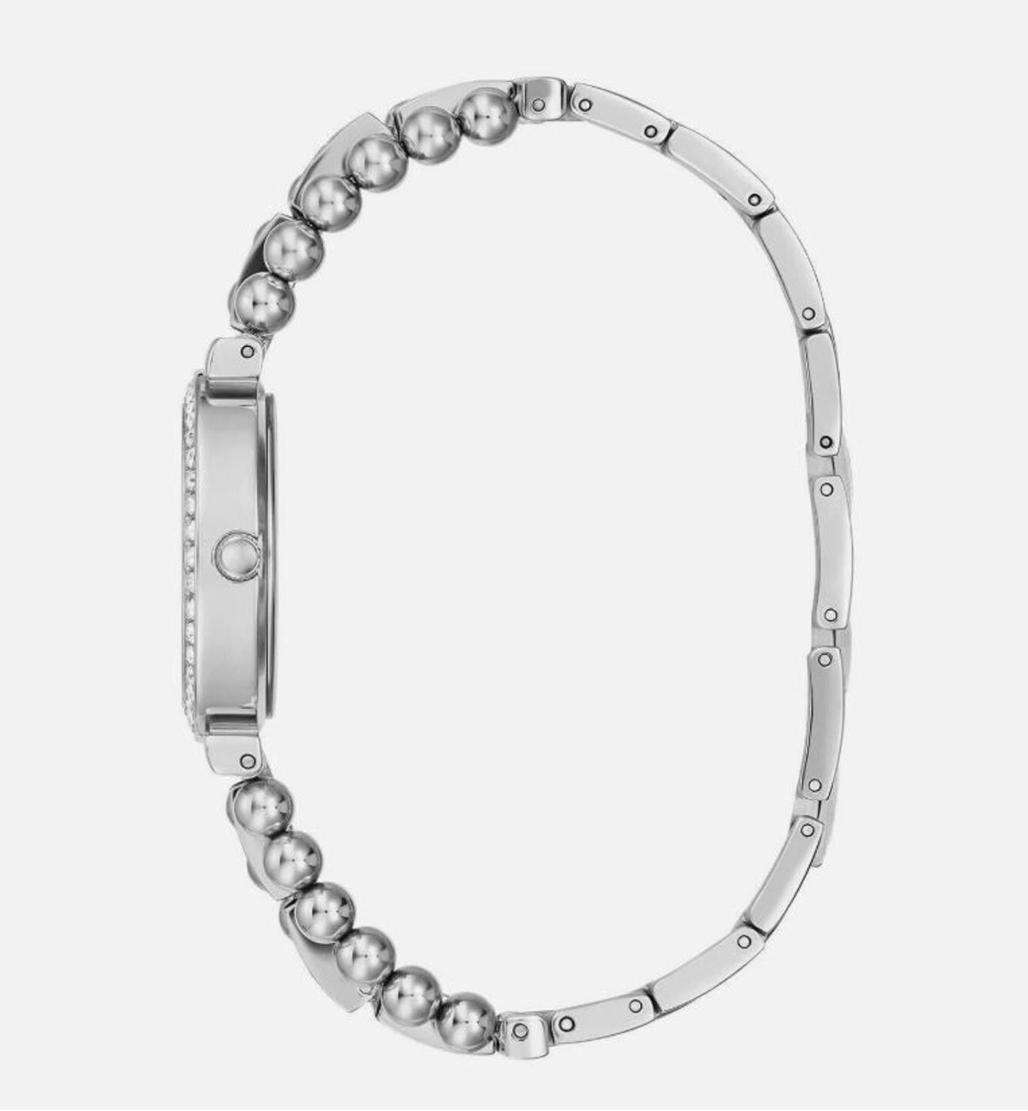 Guess GUESS Ladies Dress Ball & Crystal 30mm Watch – Silver-Tone Size ONE SIZE - 4 Thumbnail