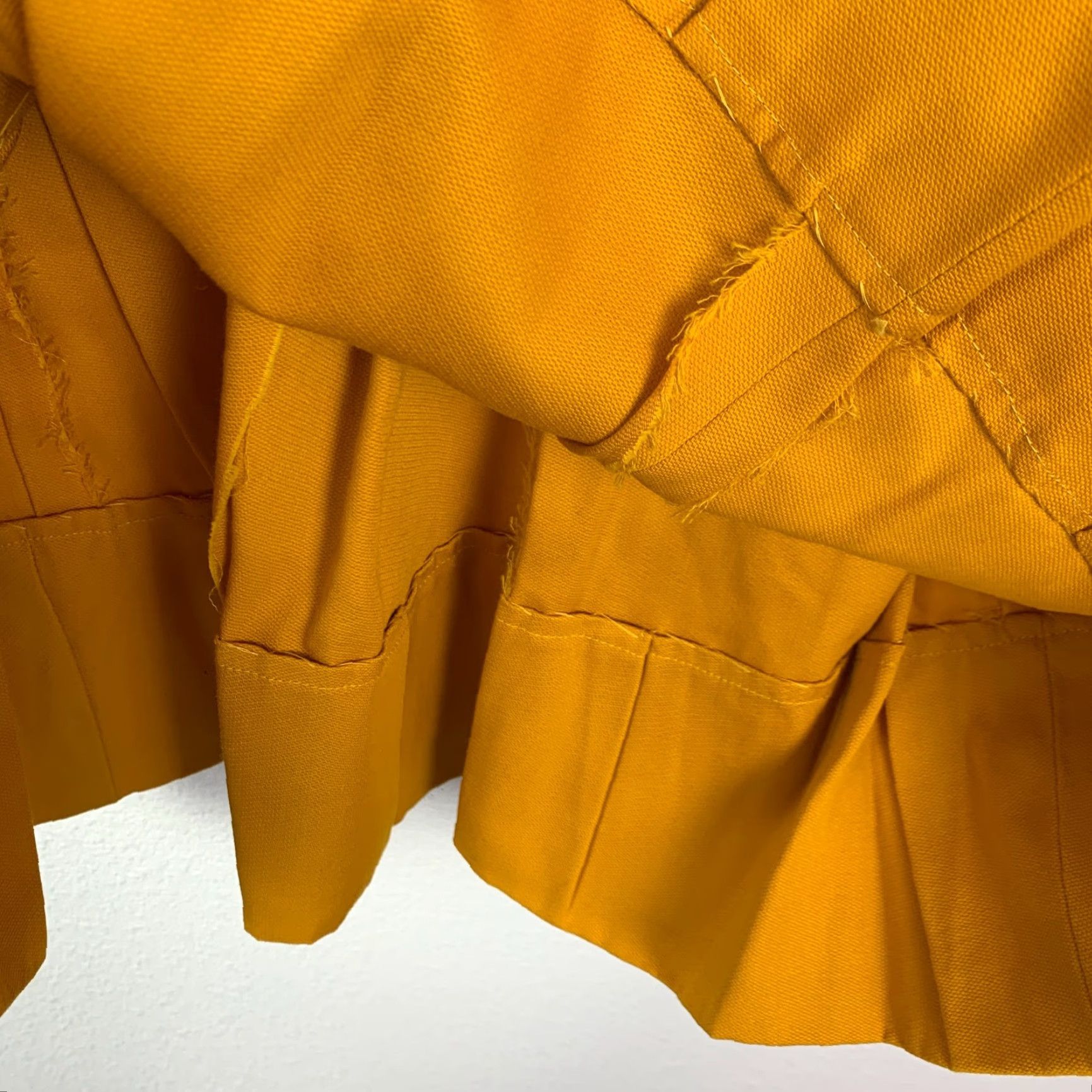 Vintage **Vintage 1960s Handmade Gold Yellow Chest 33" Sheath Dress** User: Vintage 1960s Handmade Gold Yellow Chest 33" Sheath Dress Size 29" - 4 Thumbnail