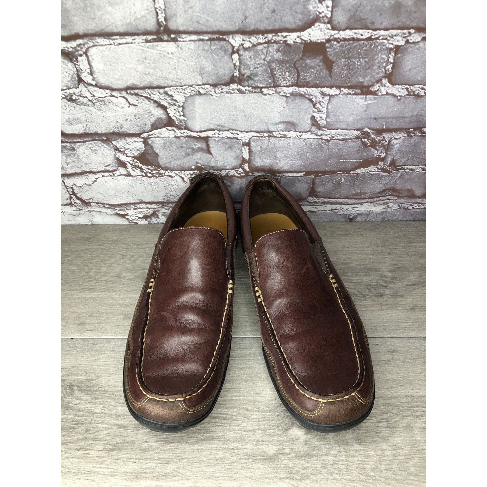 Cole Haan Cole Haan 161 C04059 C8 Tucker Venetian Brown Leather Loafer Size US 11 / EU 44 - 11 Thumbnail