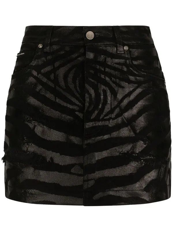 Dolce & Gabbana o1y0925 Mini Skirt in Black Size 30" / US 8 / IT 44 - 1 Thumbnail