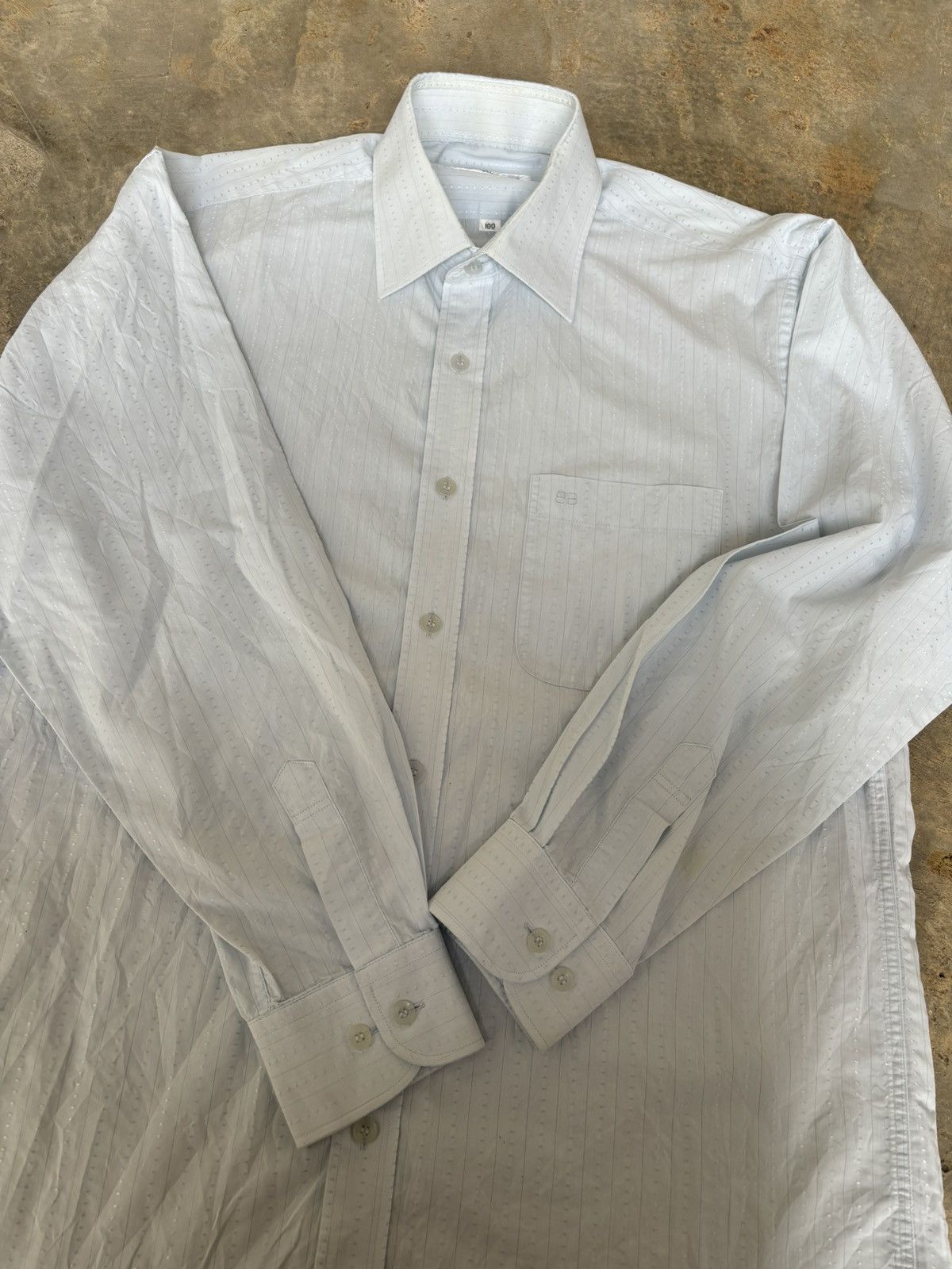 Balenciaga Vintage Balenciaga Pocket Shirt Size US L / EU 52-54 / 3 - 5 Thumbnail