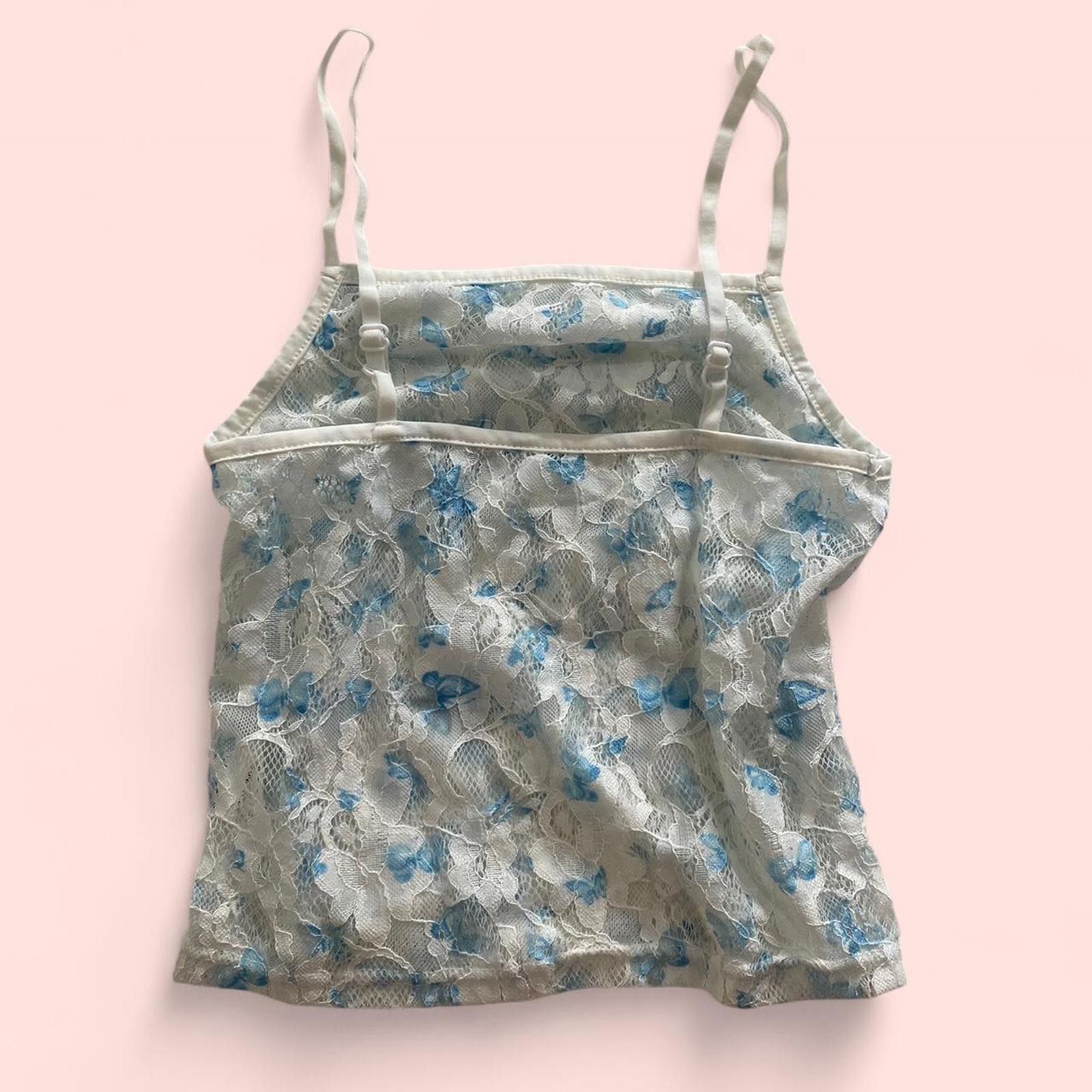Other Butterfly Blue and white lace cami top Size S / US 4 / IT 40 - 4 Thumbnail