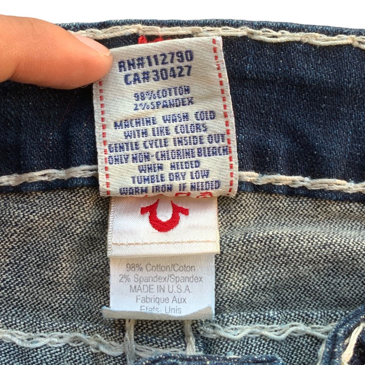True Religion RARE Y2K TRUE RELIGION BILLY SUPER T STRETCH JEANS Size 25" / US 0 / IT 36 - 9 Thumbnail