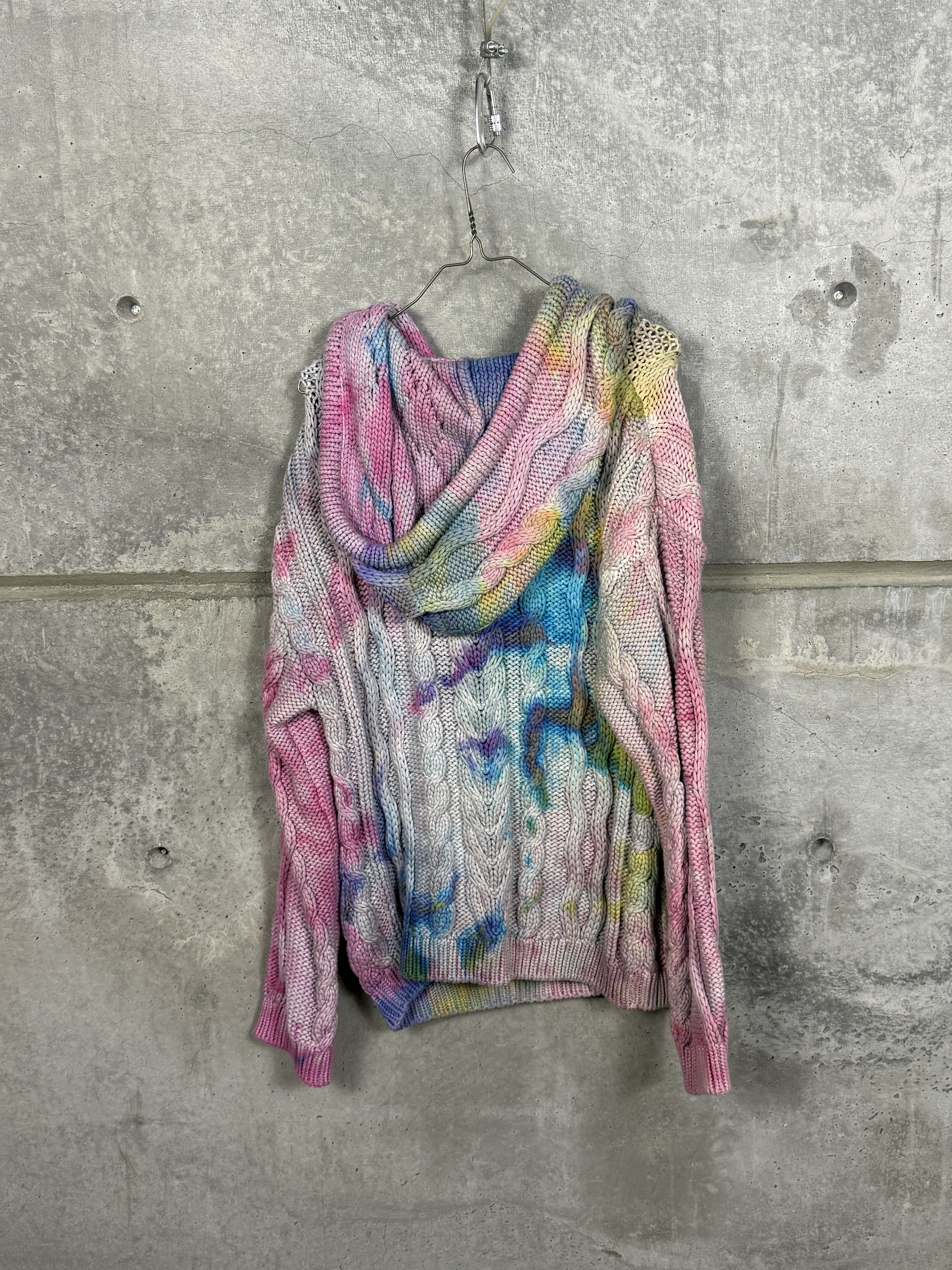 Camp High CAMP HIGH CABLE KNITTED TYE-DYE HOODIE S/M Size US M / EU 48-50 / 2 - 2 Thumbnail