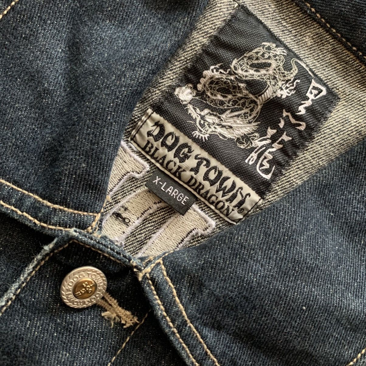 Dogtown Dog Town Black Dragon Denim Jacket Size US XL / EU 56 / 4 - 11 Thumbnail