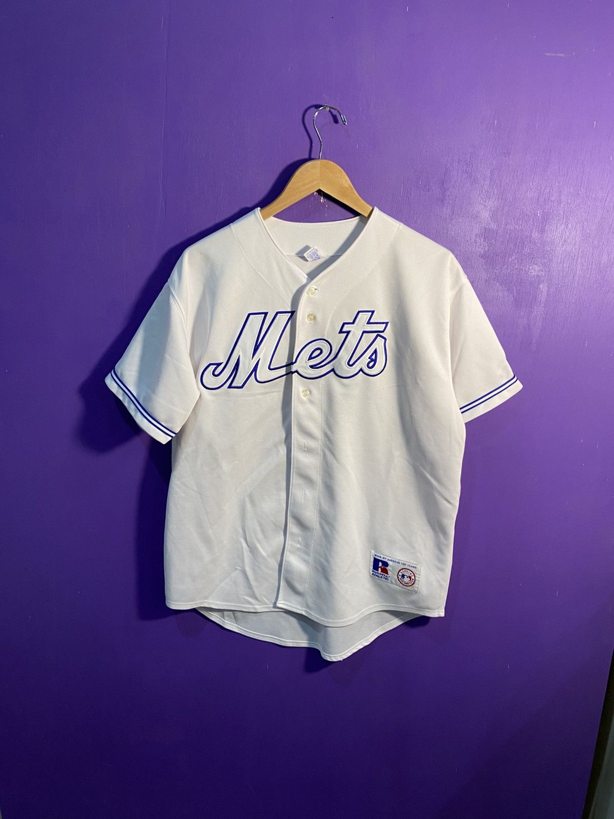 MLB Vintage 90s Russell athletic New york mets jersey Size US M / EU 48-50 / 2 - 1 Thumbnail