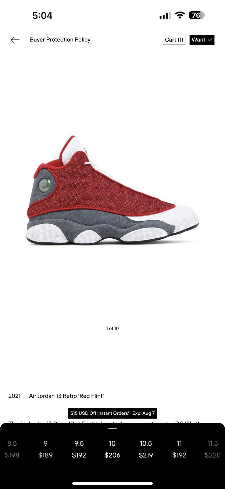 Jordan Brand Jordan 13 “red flint” Size US 10 / EU 43 - 7 Thumbnail