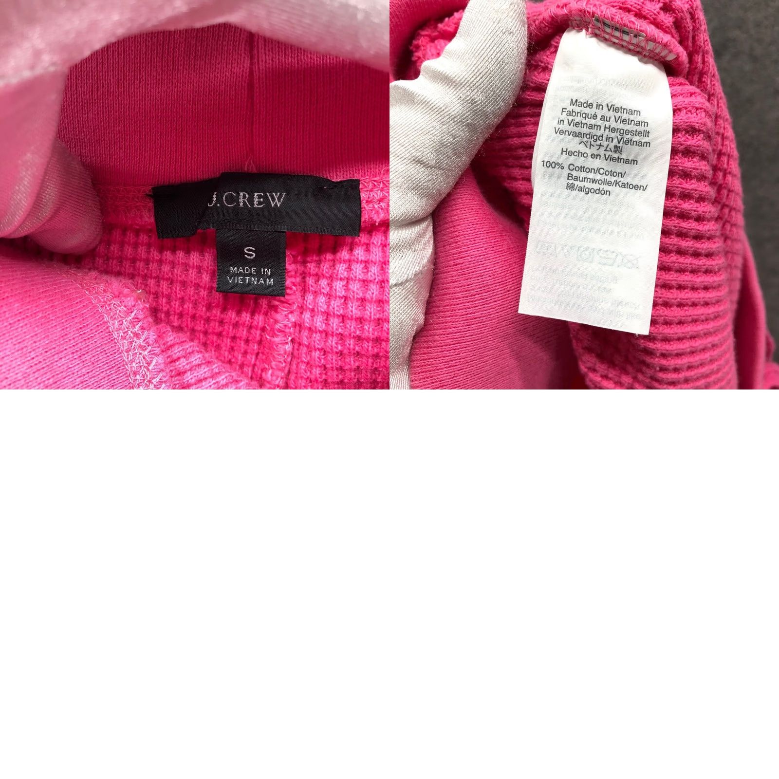 J.Crew J.Crew Waffle Knit Jogger Pants Womens S Pink Heavyweight Oversized Lounge Size 28" / US 6 / IT 42 - 8 Thumbnail