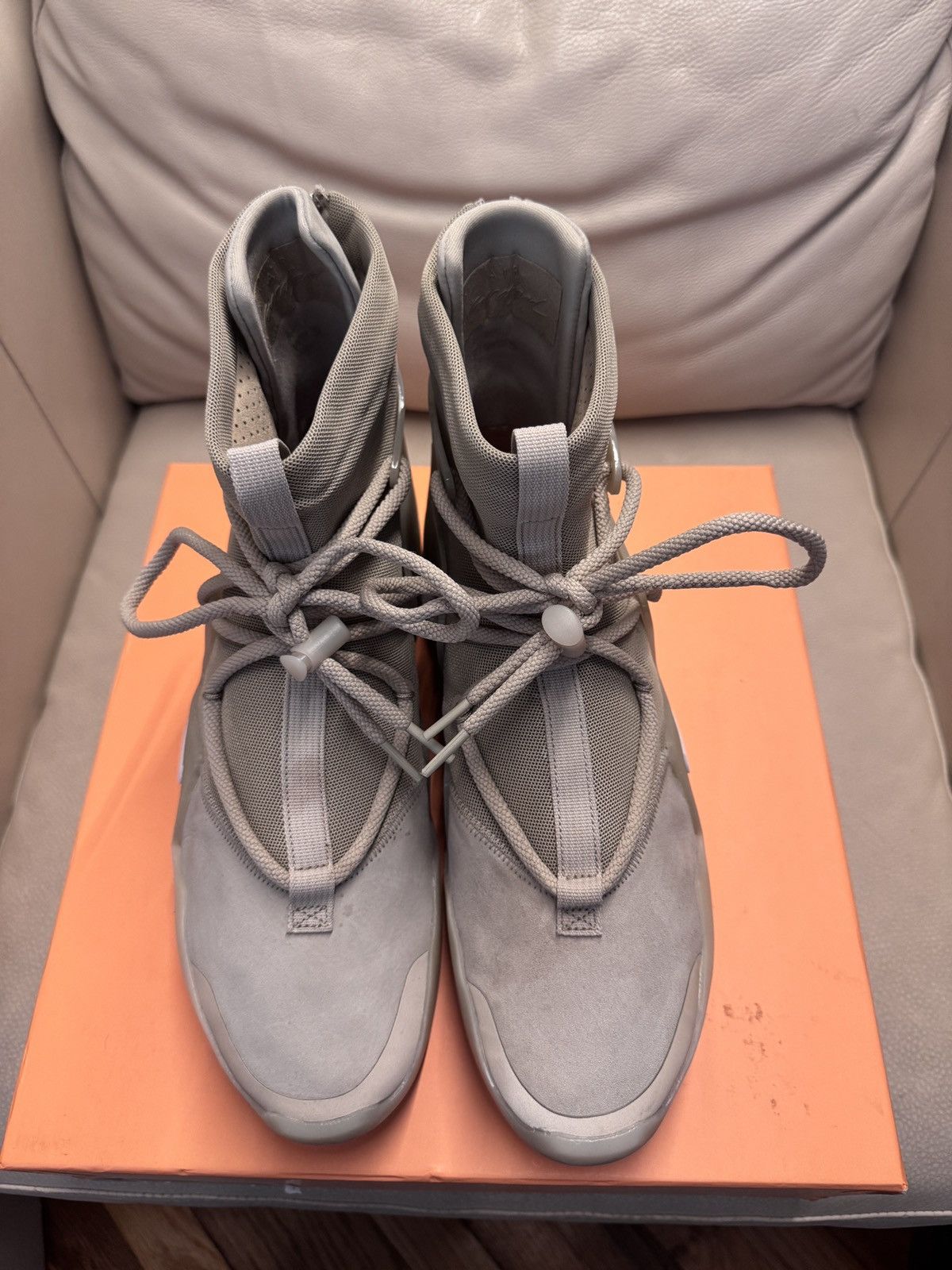 Fear of God × Nike Nike x Fear of god- Air fear of god 1 Oatmeal Size US 10 / EU 43 - 4 Thumbnail