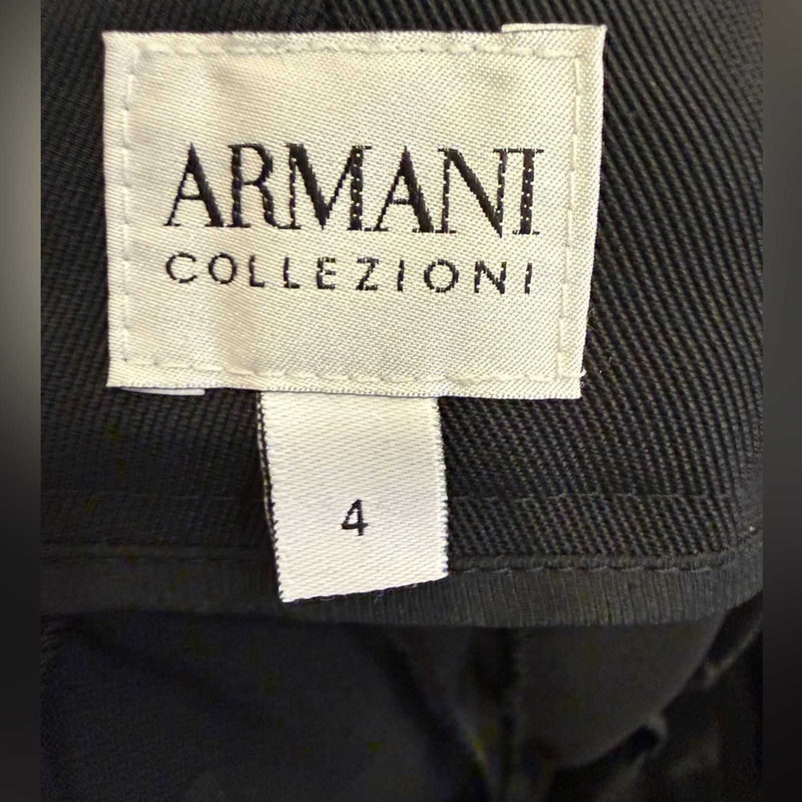 Armani Collezioni Armani Collezioni Women’s Classic Black Straight Leg Pants Size 27" / US 4 / IT 40 - 5 Thumbnail