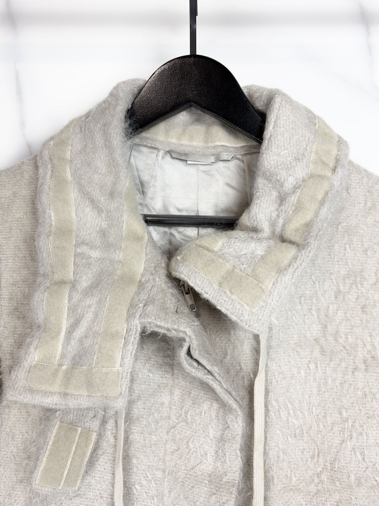 Helmut Lang AW00 Helmut Lang Fur Collar Mohair Astro Biker Jacket Parka Size US S / EU 44-46 / 1 - 7 Thumbnail