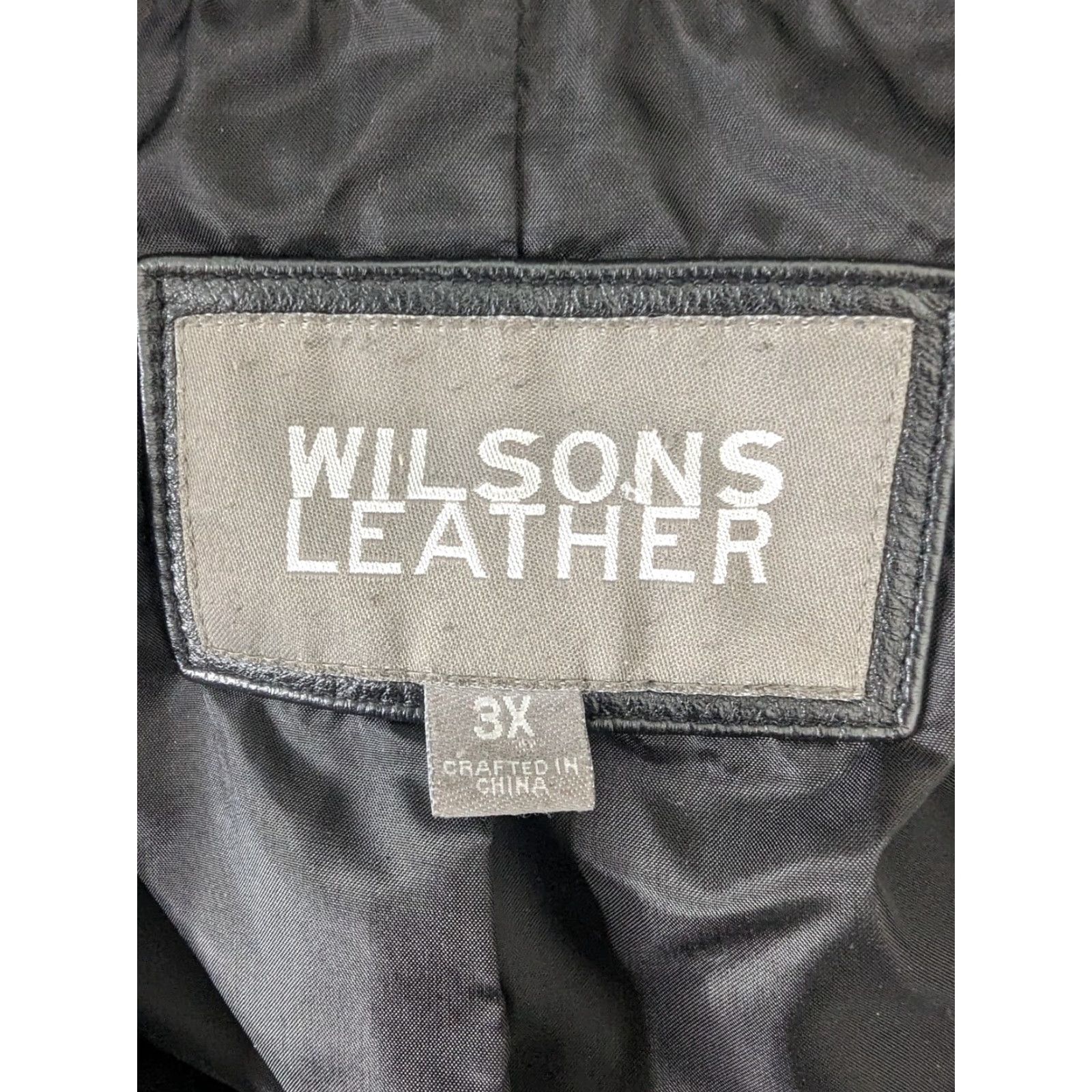 Vintage VINTAGE Wilsons Leather Womens Jacket 3XL Black Moto Biker Motorcycle Bomber Jacket Size XXL / US 16-18 / IT 52-54 - 4 Thumbnail