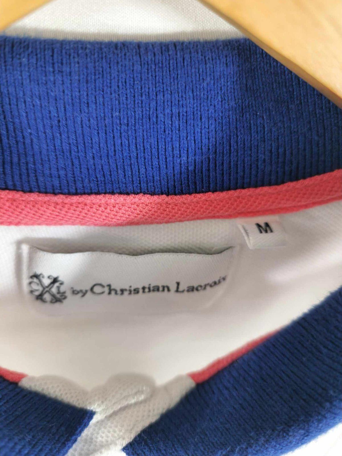 Christian Lacroix Men's Christian Lacroix Polo Shirt - White with Colorful Size US M / EU 48-50 / 2 - 2 Thumbnail
