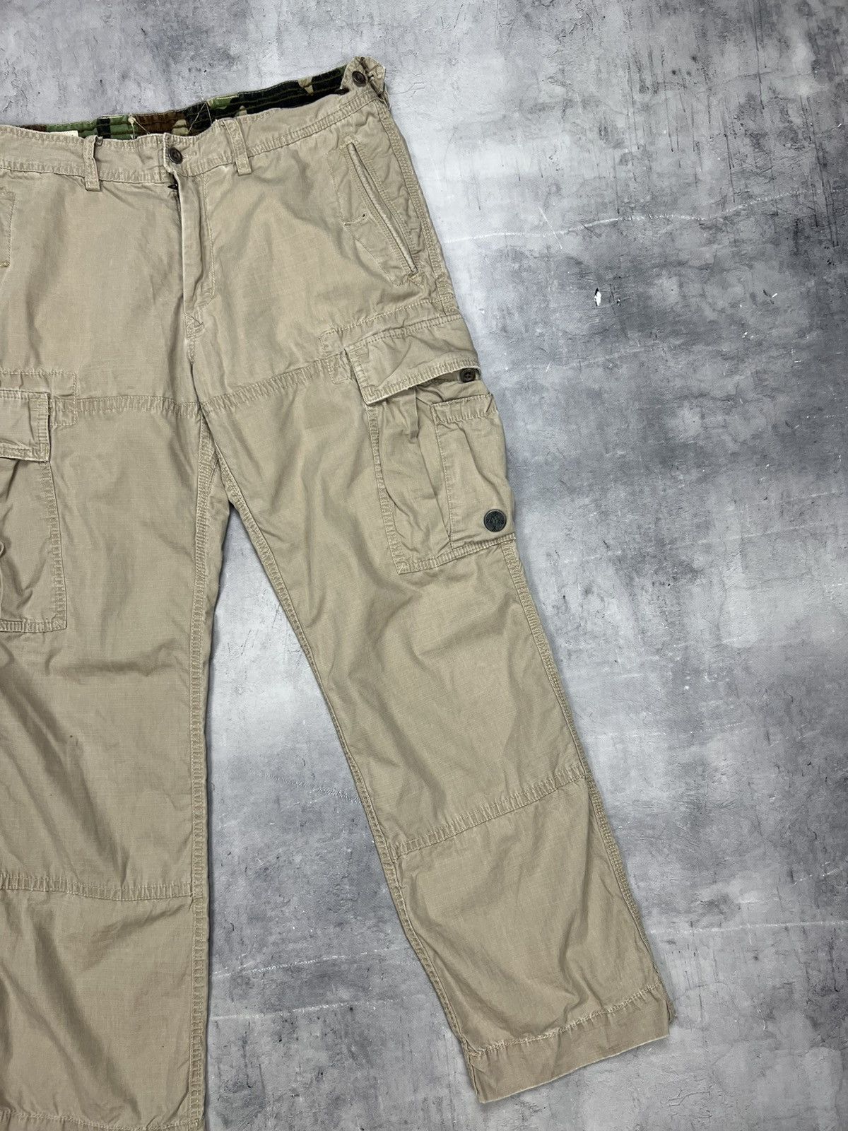 Polo Ralph Lauren × Vintage Polo Ralph Lauren Cargo Pants Mens 34x32 Beige RLPC Size US 34 / EU 50 - 4 Thumbnail