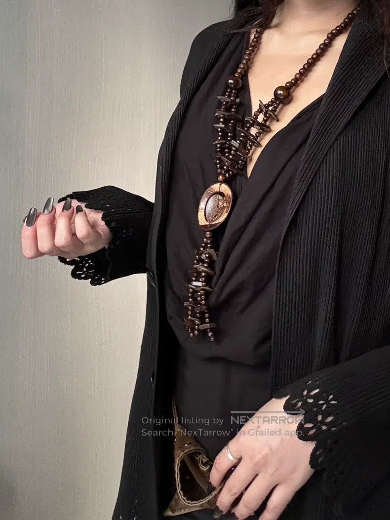 Issey Miyake Issey Miyake Black Pleated Cardigan Size M / US 6-8 / IT 42-44 - 2 Thumbnail