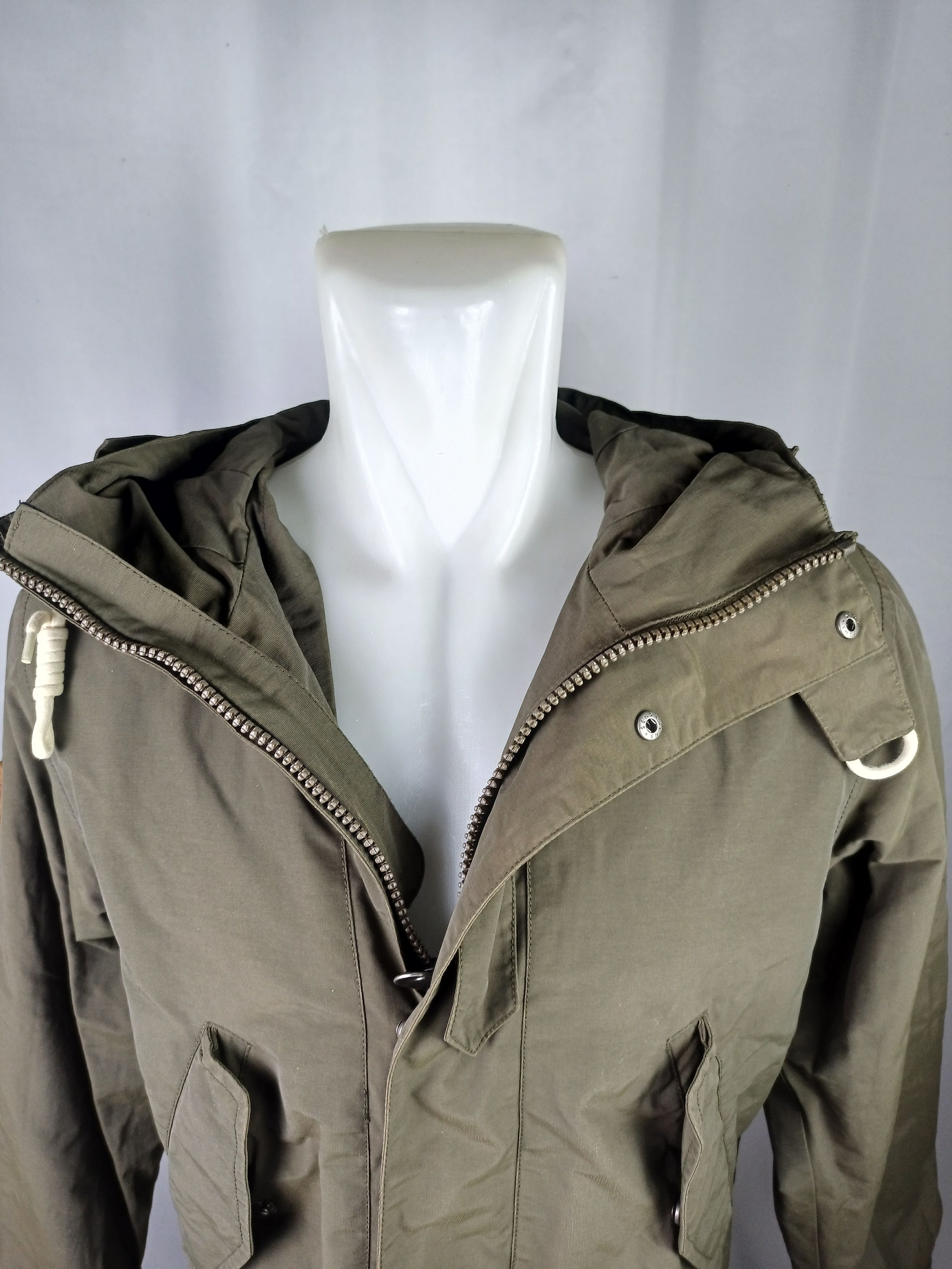 Japanese Brand FRJ JEANS fishtail Green Khaki Urban Vintage Parka Toggle Size US XL / EU 56 / 4 - 24 Thumbnail