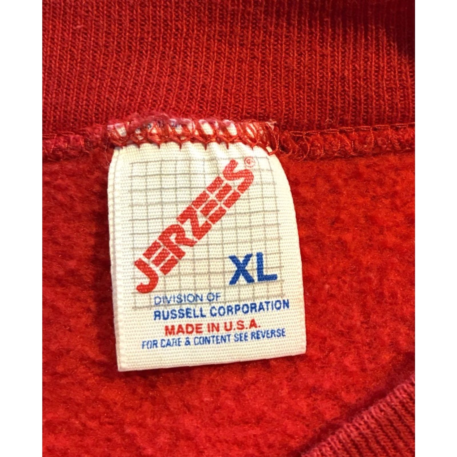 Jerzees VINTAGE Candy Hearts Sweatshirt Crewneck XL Red Women 90s USA Jerzees Pullover Crew Neck Long Sleeve Hearts Size XL / US 12-14 / IT 48-50 - 5 Thumbnail