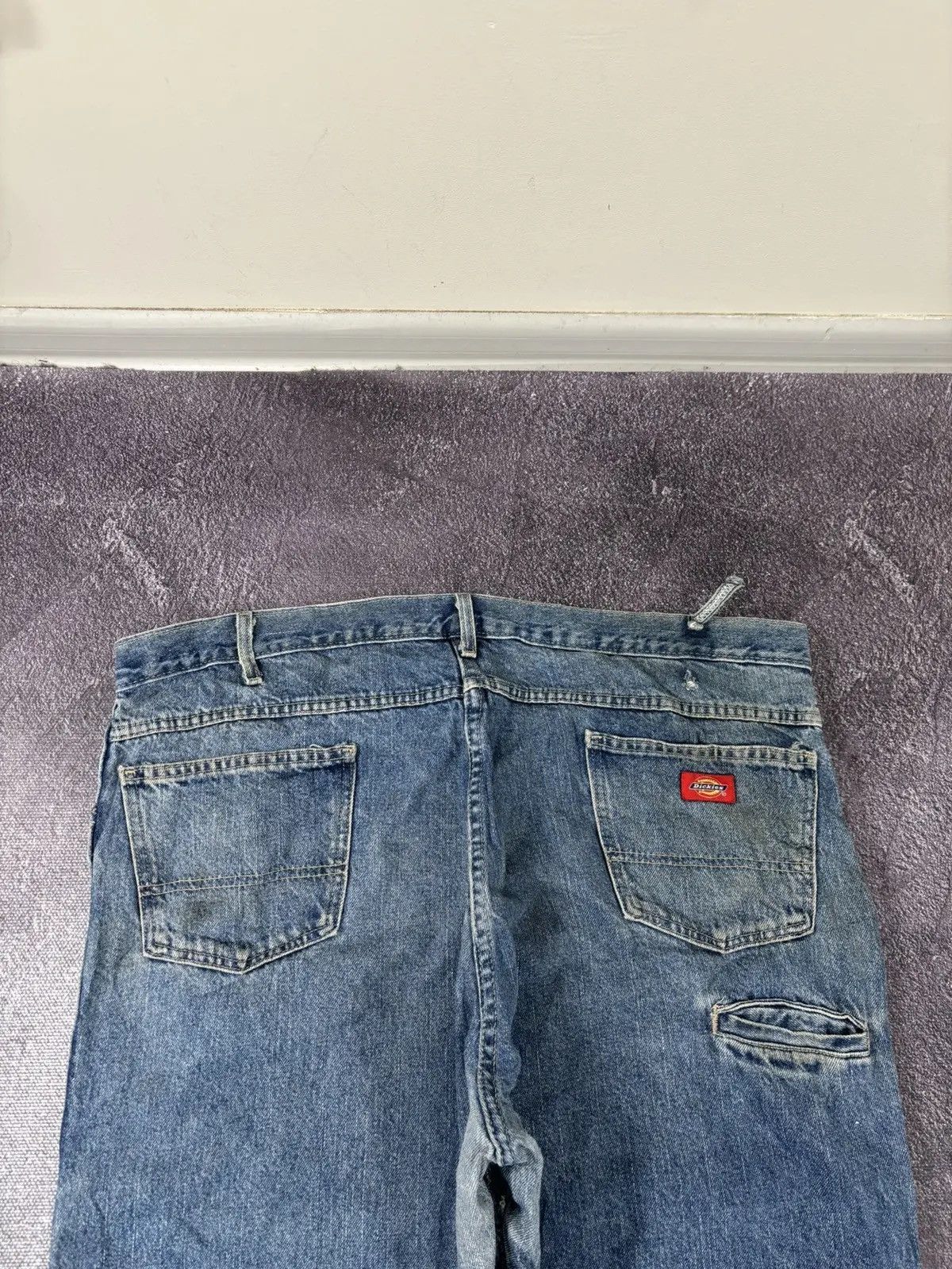 Dickies × Vintage Vintage Dickies Double Knee USA Work Hype Blue Denim Jeans Size US 42 / EU 58 - 4 Thumbnail