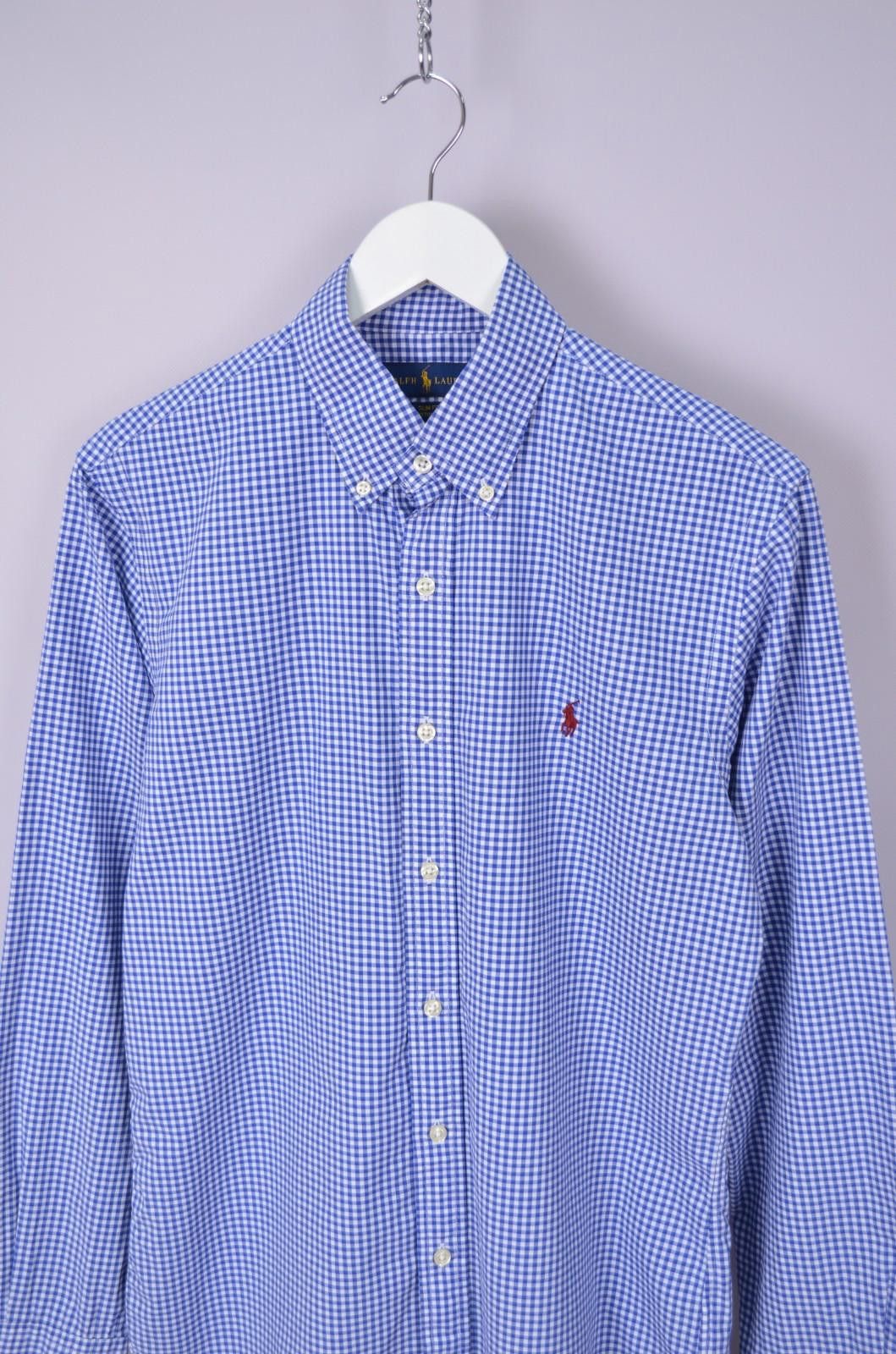 Polo Ralph Lauren Mens Polo Ralph Lauren Slim Fit Cotton Stretch Check Size M Size US M / EU 48-50 / 2 - 2 Thumbnail