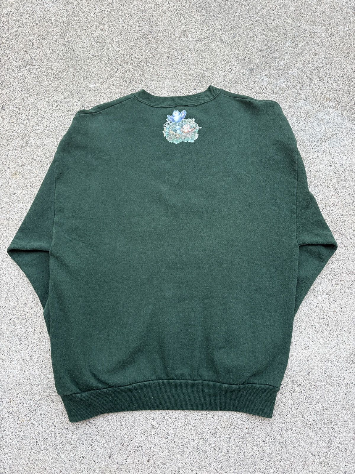 Jerzees × Vintage Vintage 1990s JERZEES Birds/Floral Crewneck Sweater Size L Size L / US 10 / IT 46 - 2 Thumbnail