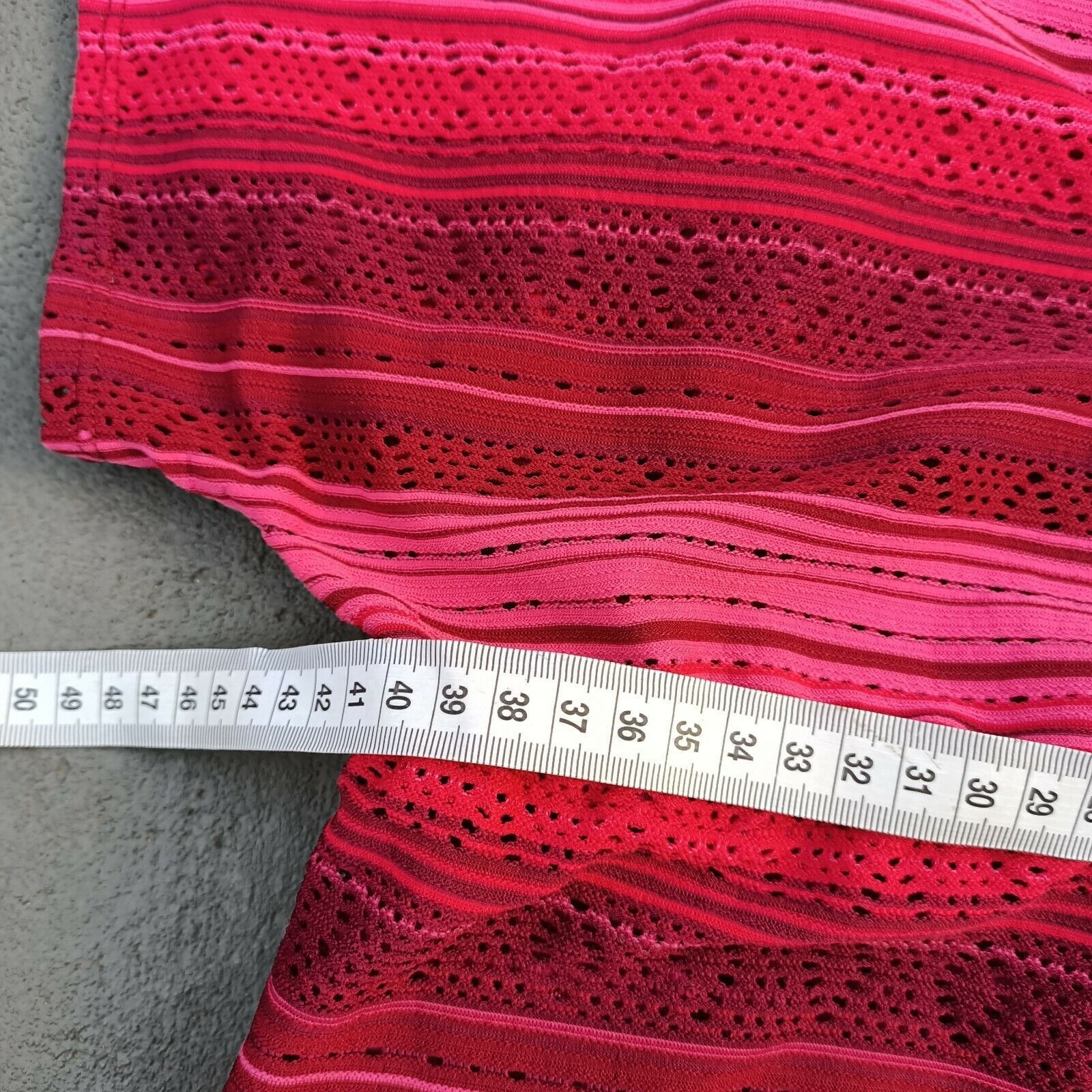 Mambo Mambo Y2K 2000s Dress Mini Short Sleeve Ombre Striped Mesh Size S / US 4 / IT 40 - 10 Thumbnail