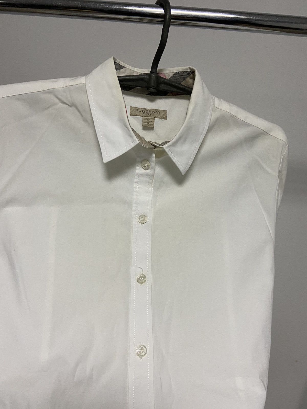 Burberry × Vintage Burberry Brit Vintage Button Ups nova check women's Size L / US 10 / IT 46 - 12 Thumbnail