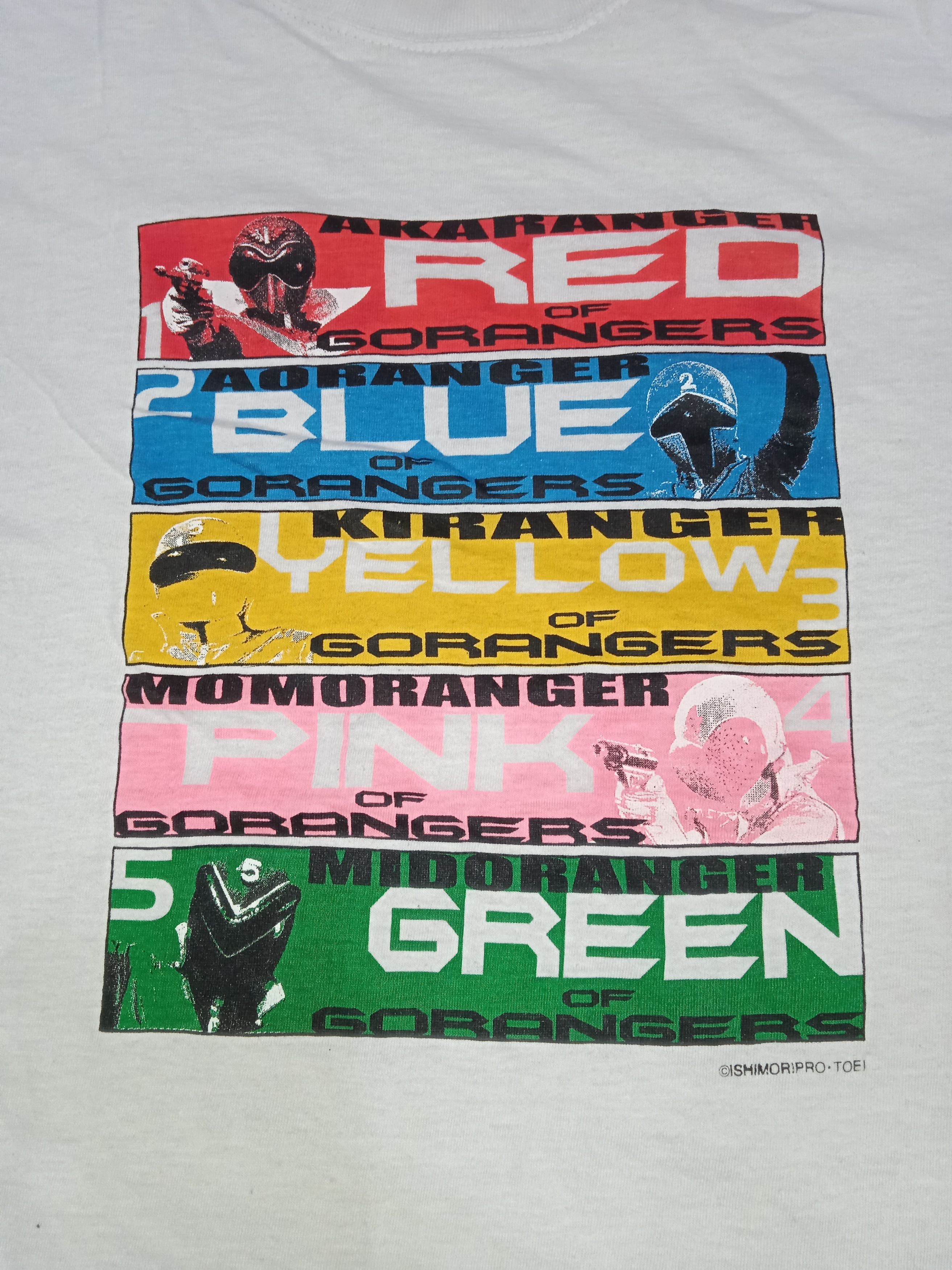 Vintage Vintage 90s BANPRESTO Power Rangers T-Shirt Size US L / EU 52-54 / 3 - 2 Thumbnail