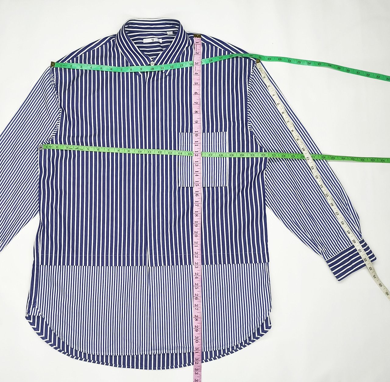 Jil Sander × Uniqlo UNIQLO x JIL SANDER oversized blue stripe Size US L / EU 52-54 / 3 - 4 Thumbnail