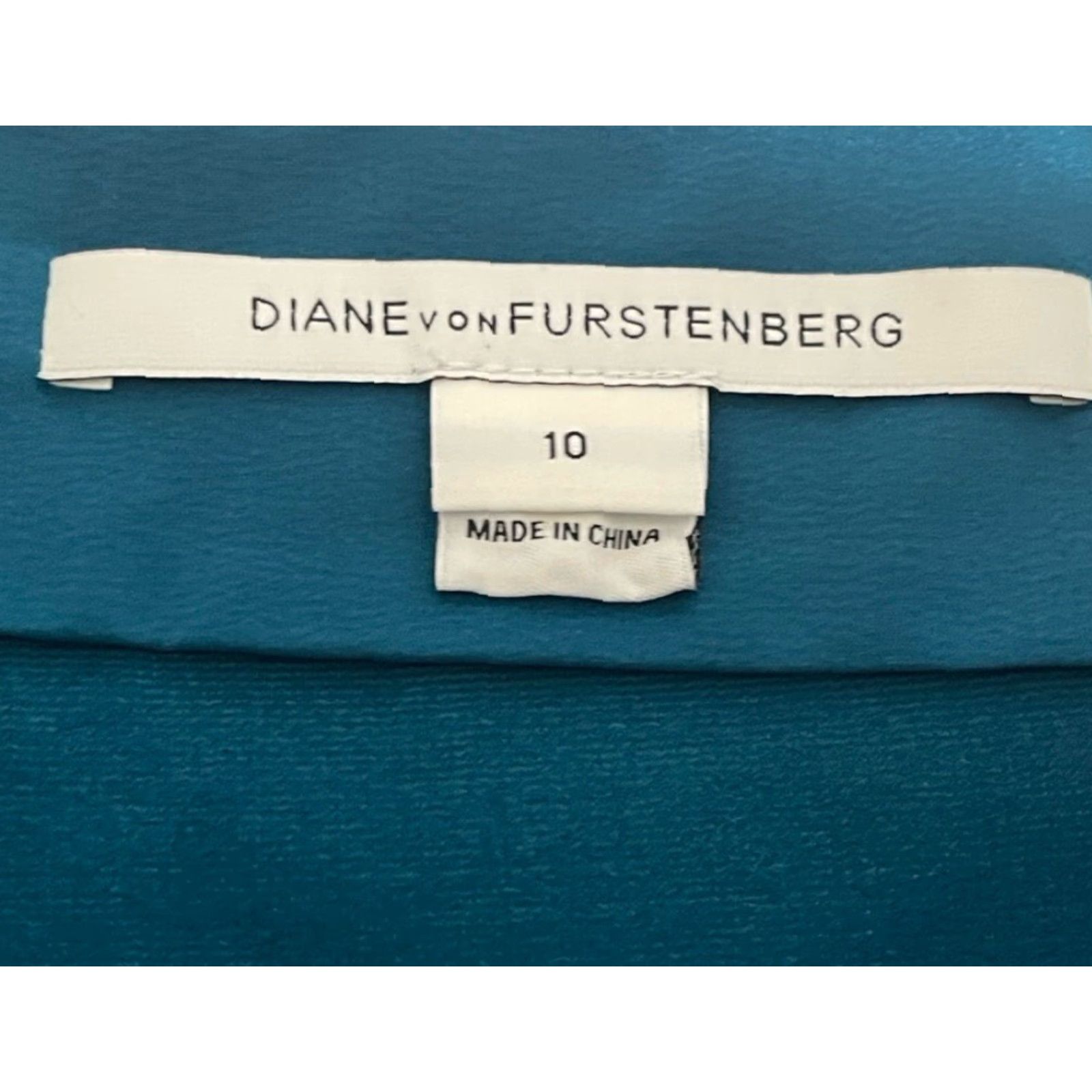 Diane von Furstenberg Diane Von Furstenberg Skirt Womens Size 10 Teal Pencil Stretch Size 32" / US 10 / IT 46 - 2 Thumbnail