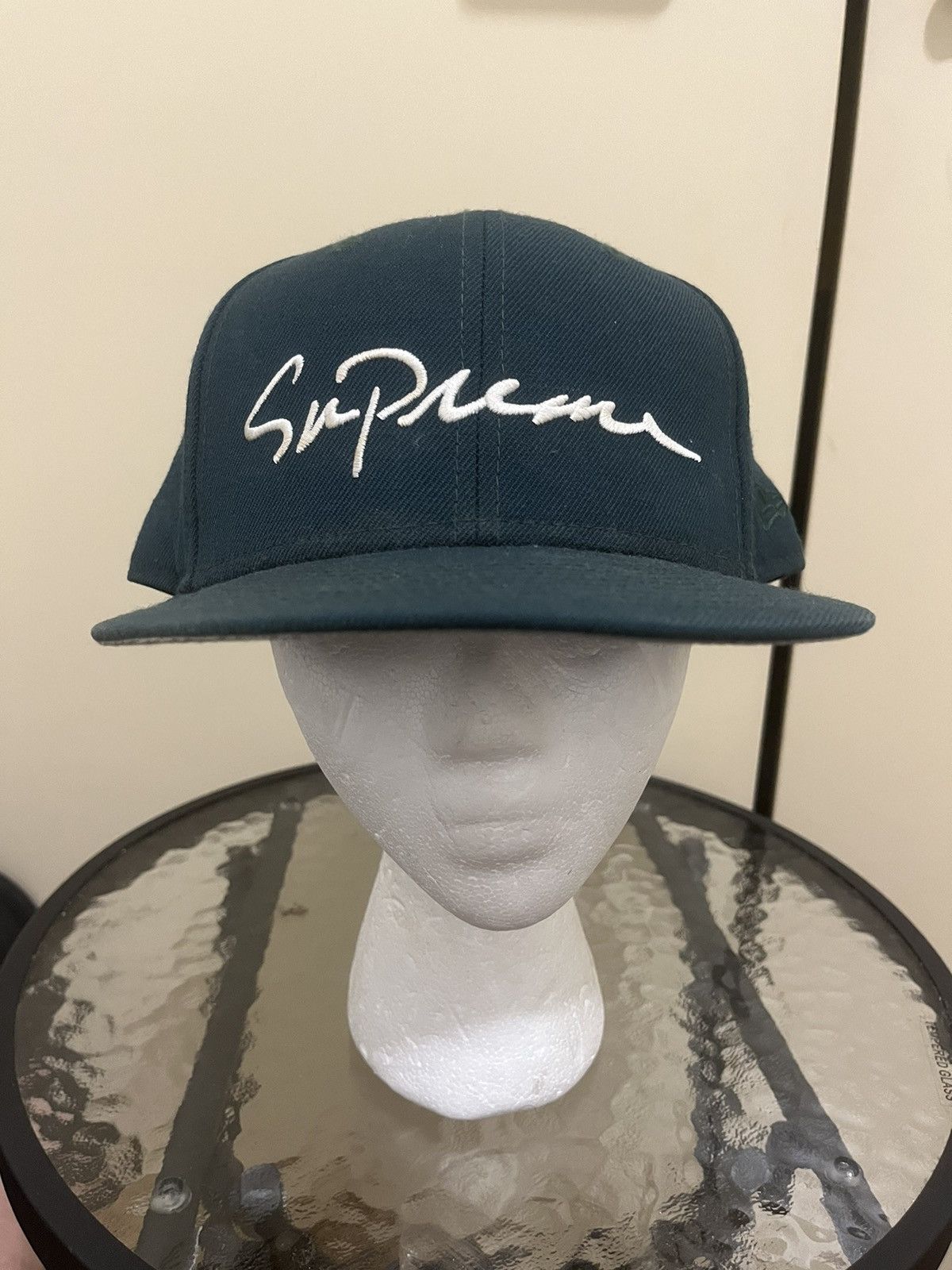 Supreme Classic Script New Era 7 1/2 黒 Supreme シュプリーム 18AW × New Era 7 1/2 Classic Script